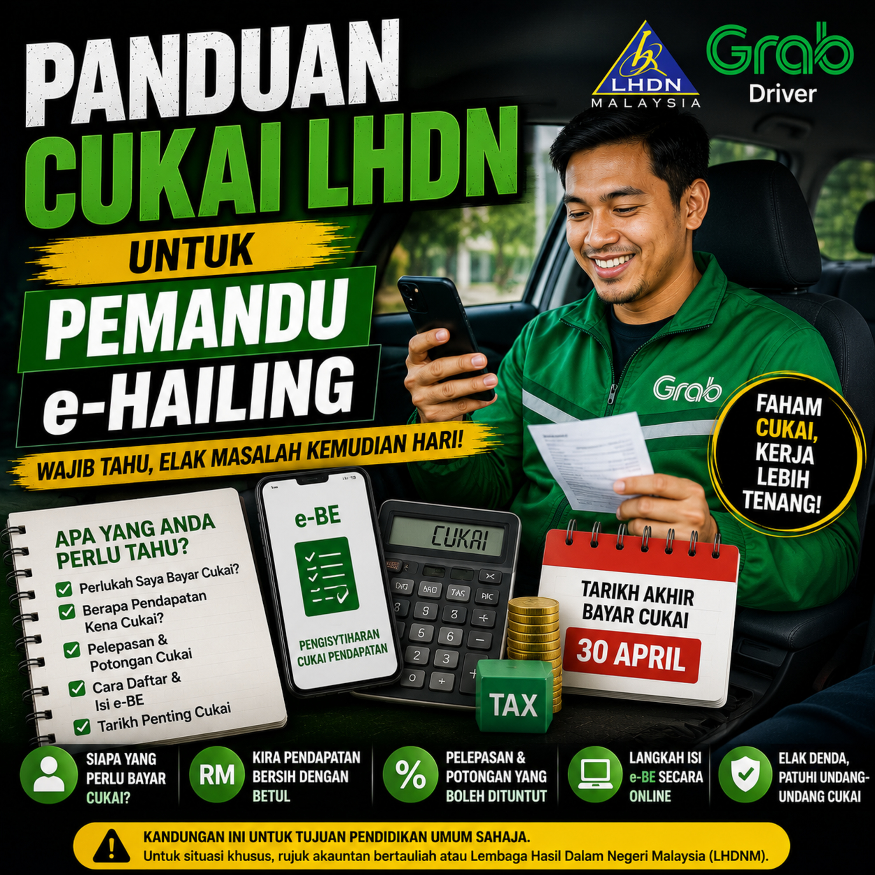 Panduan Cukai LHDN Untuk Pemandu E-Hailing (Perlu Bayar Cukai Ke?) episode artwork