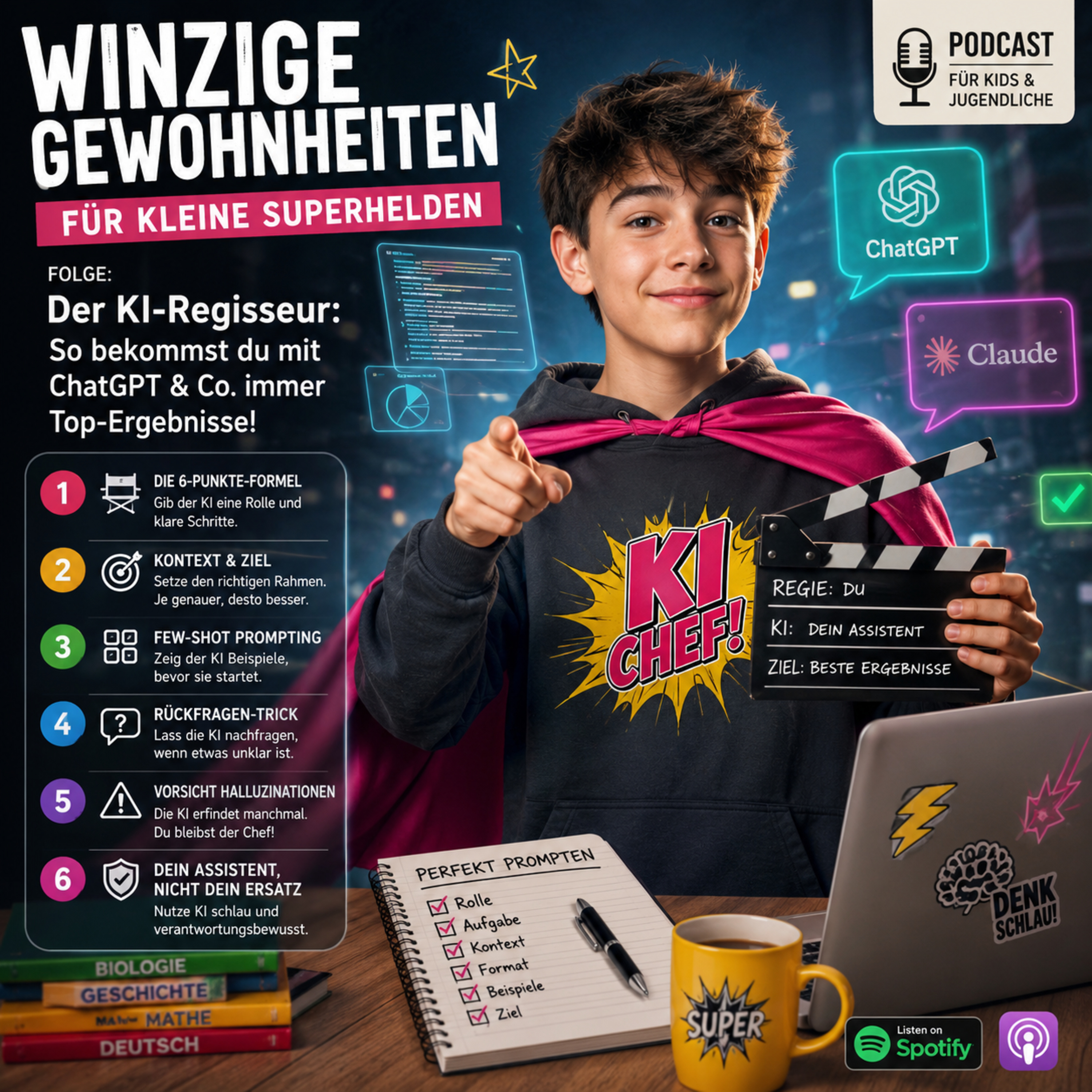 Winzige Gewohnheiten für kleine Superhelden - Strategie für Selbstgesteuertes lernen episode artwork