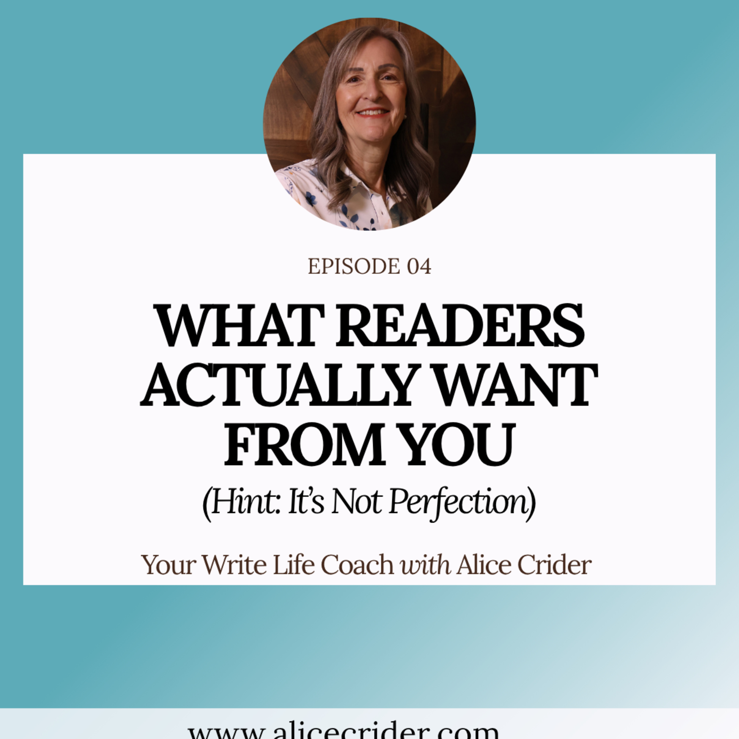 What Readers Actually Want From You (Hint: It’s Not Perfection)| Ep04 episode artwork