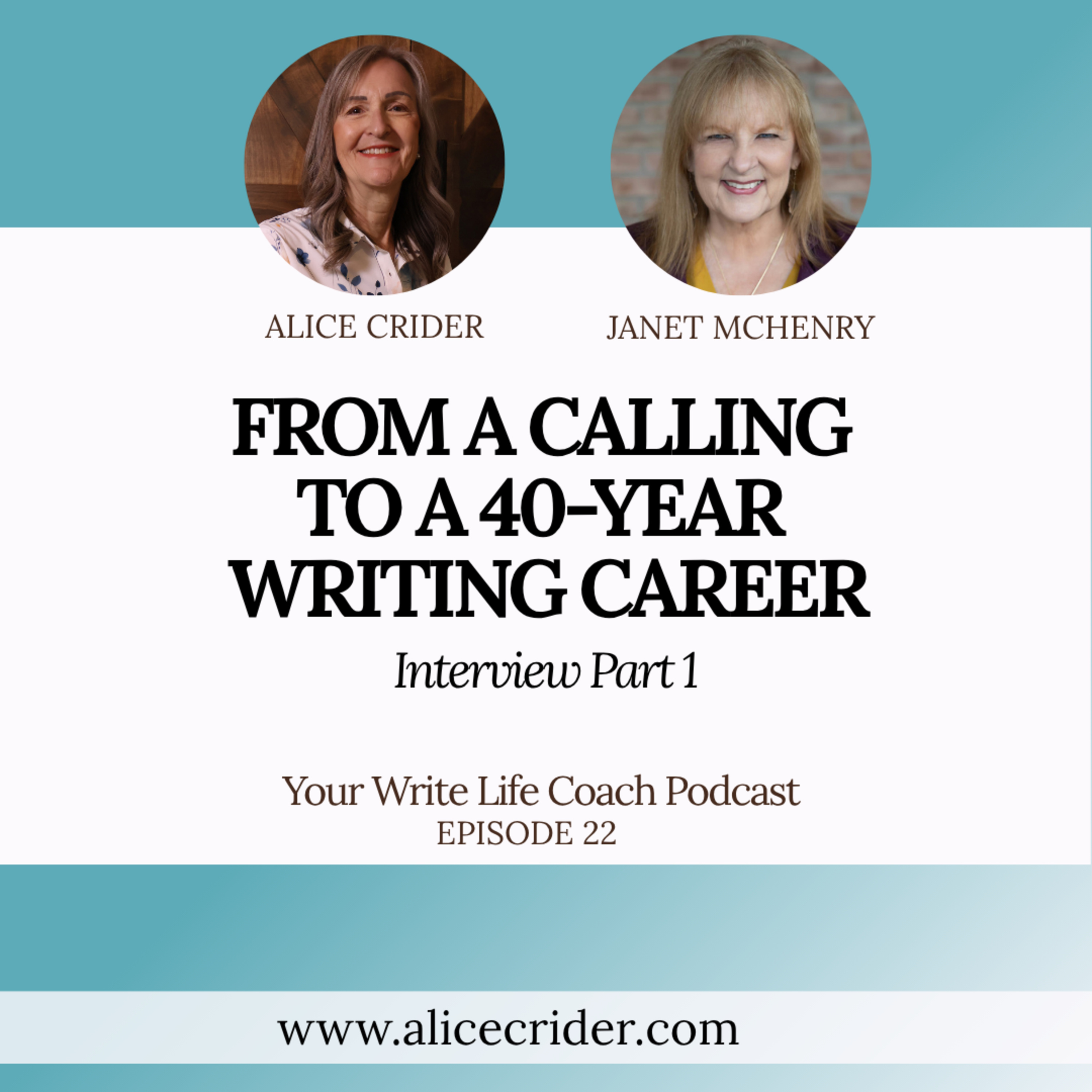 From a Calling to a 40-Year Writing Career - Janet McHenry Interview Part 1 | Ep22