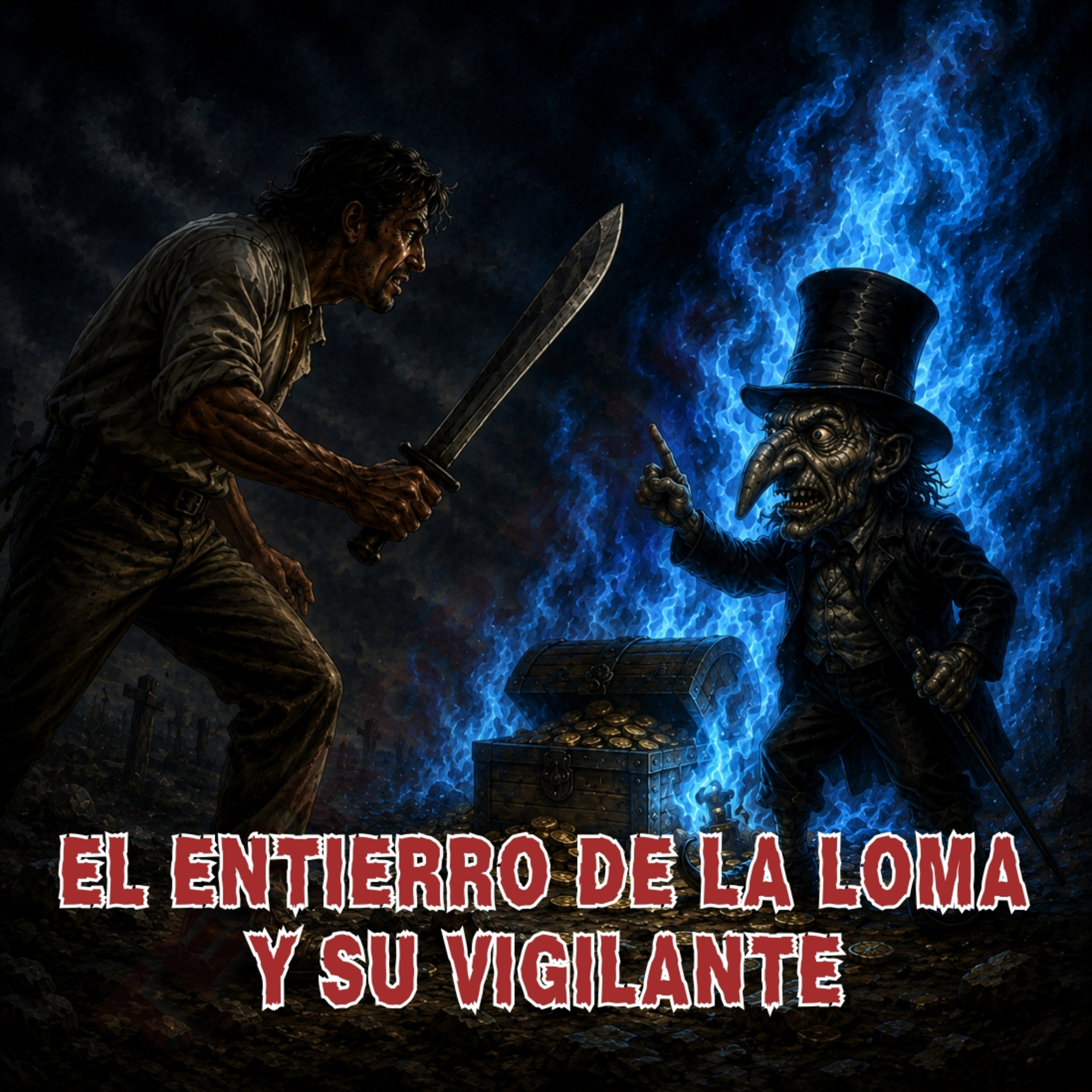 El entierro de la loma y su vigilante