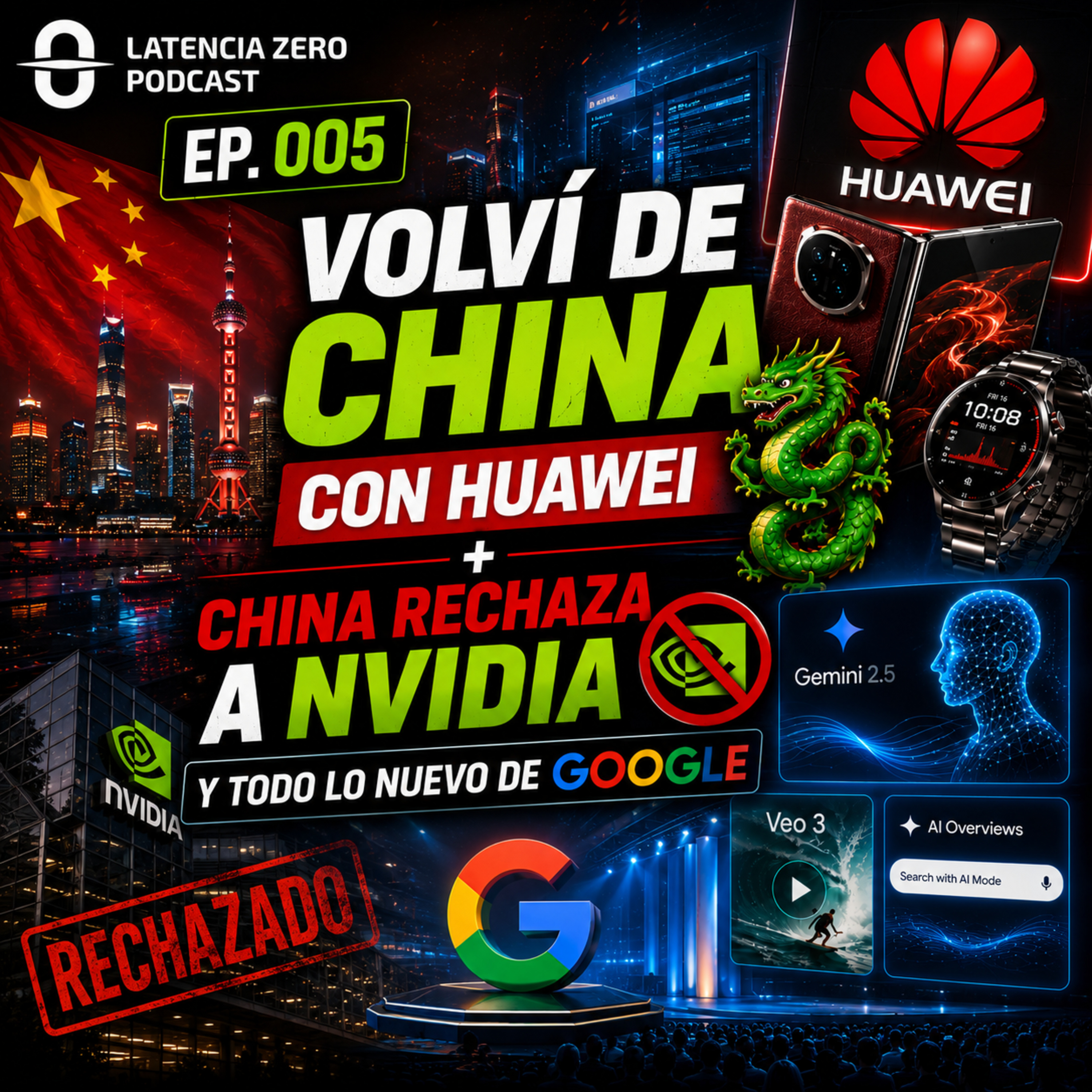 Volví de China con Huawei 🐉 + China rechaza a Nvidia y todo lo nuevo de Google