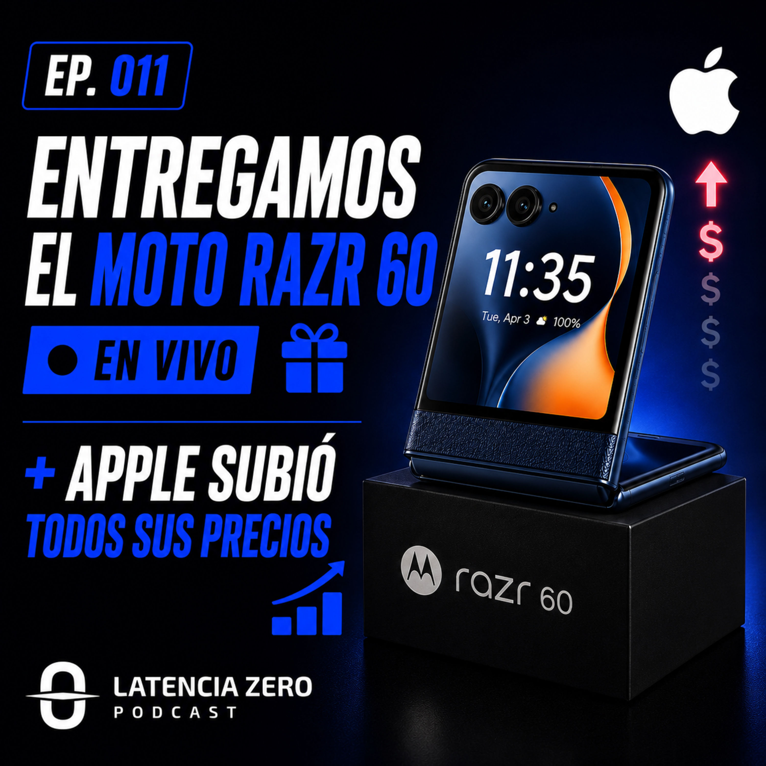 Entregamos el Moto Razr 60 EN VIVO 🎁 + Apple subió TODOS sus precios 📈