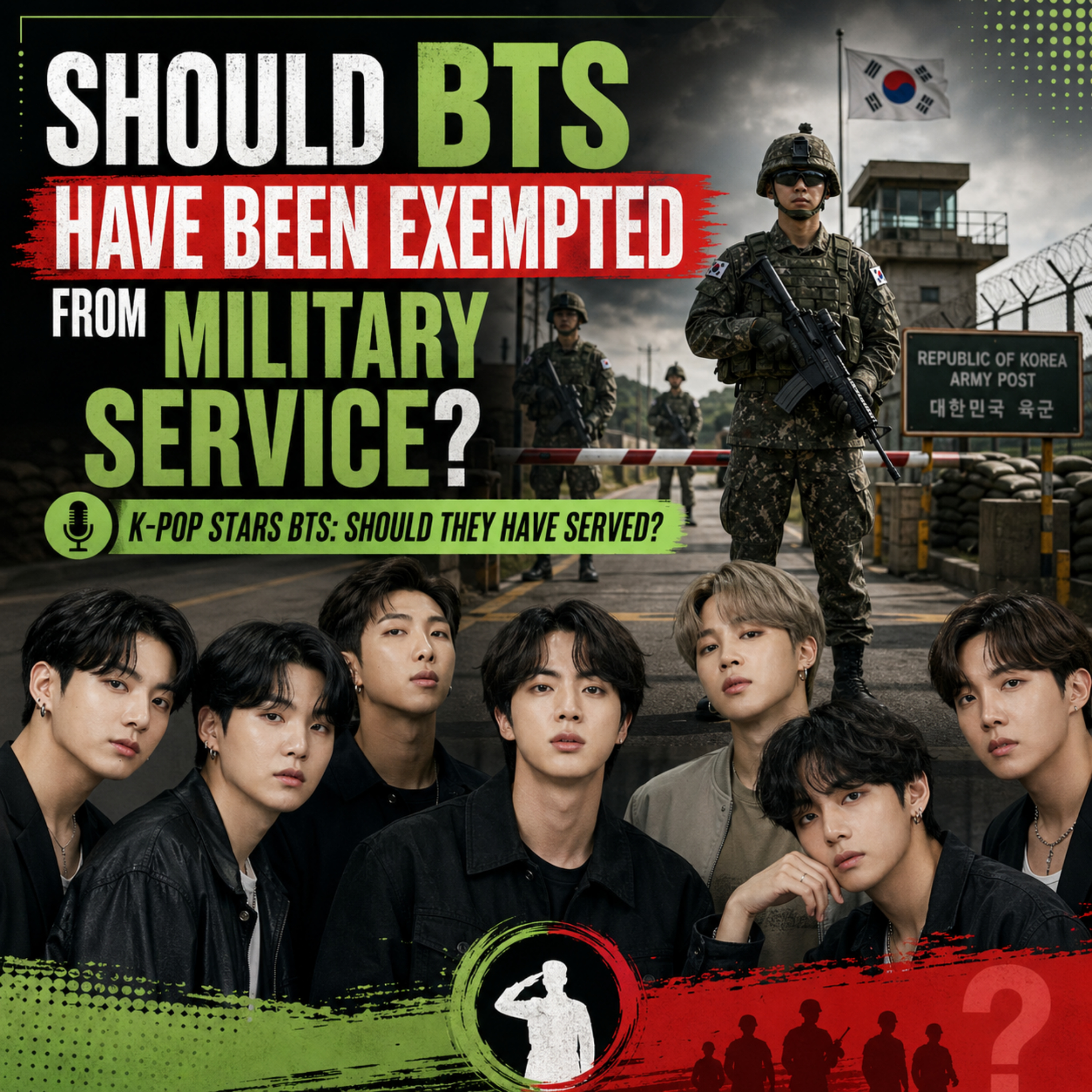 BTS Military Service Debate: Should K-pop Idols Be Exempt? episode artwork