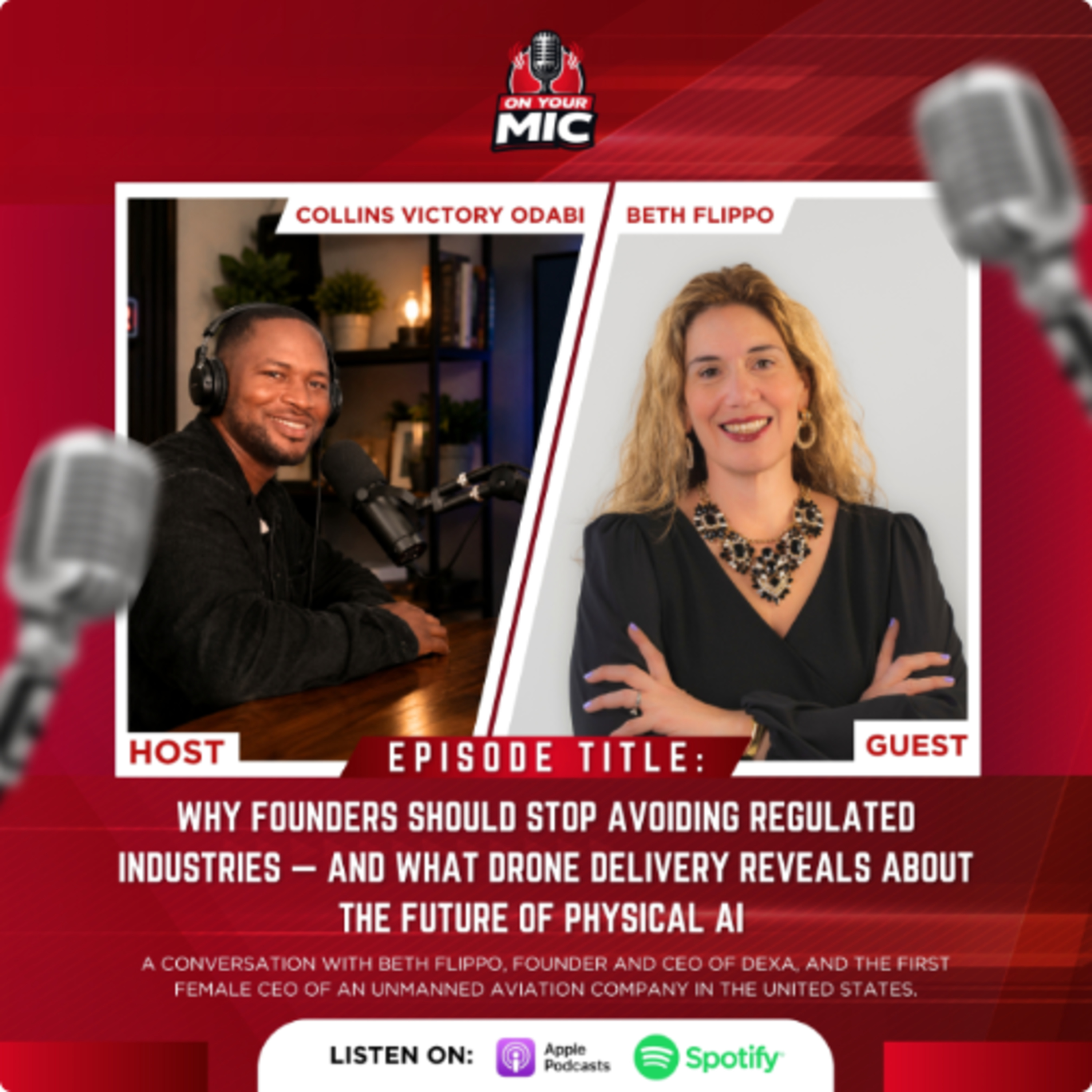Why Founders Should Stop Avoiding Regulated Industries — and What Drone Delivery Reveals About the Future of Physical AI | Beth Flippo episode artwork