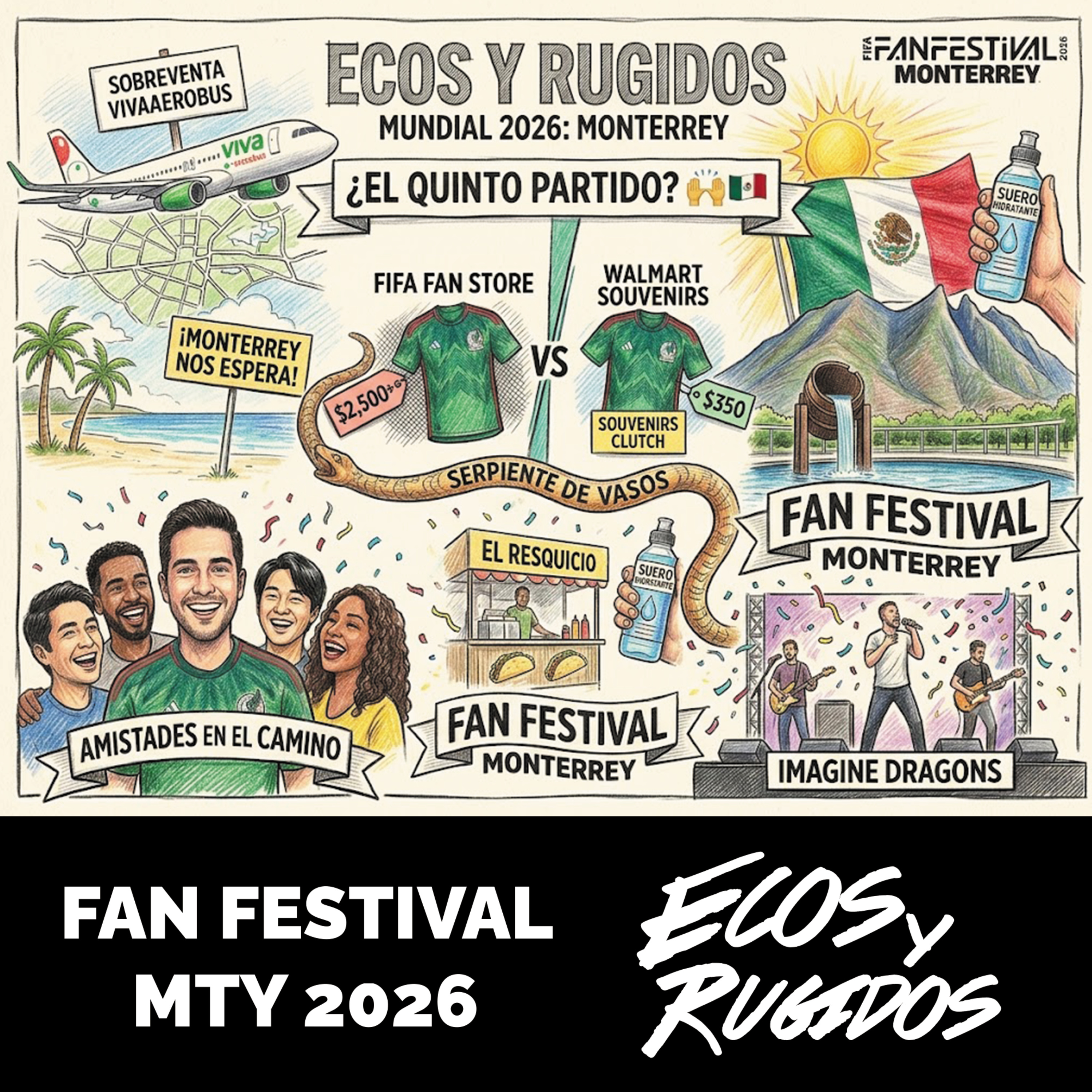 🏆 Sobreviviendo al Fan Fest Monterrey 2026: Precios Locos y el 5to Partido | Ecos y Rugidos