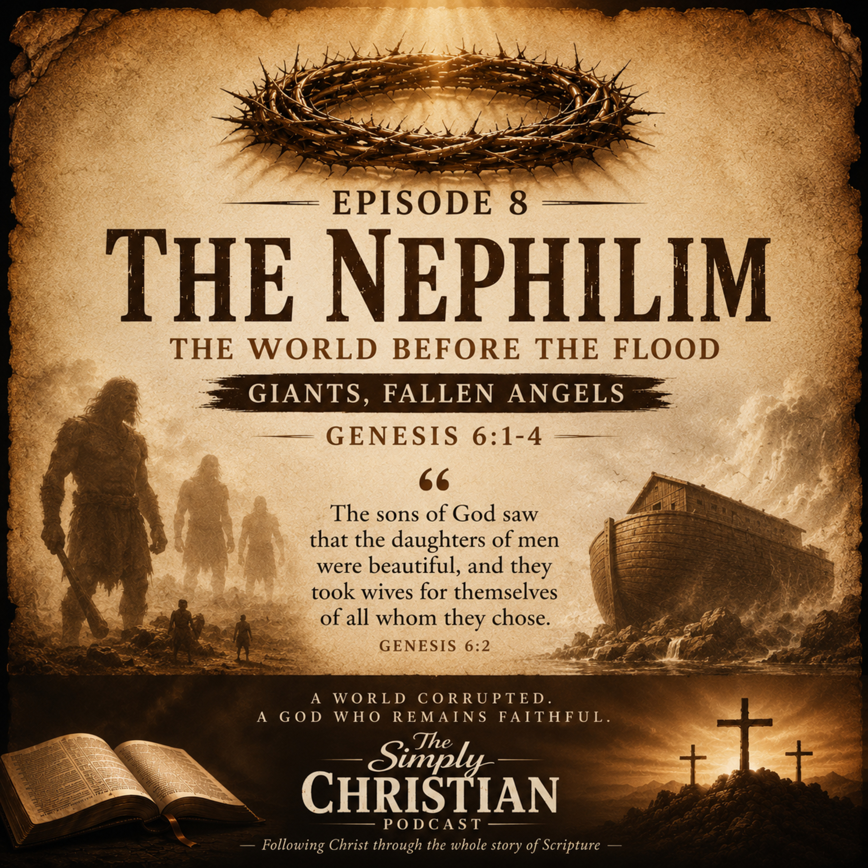Episode 8 - The Nephilim. Giants, Fallen Angels, and the World Before the Flood – Genesis 6:1-4 episode artwork