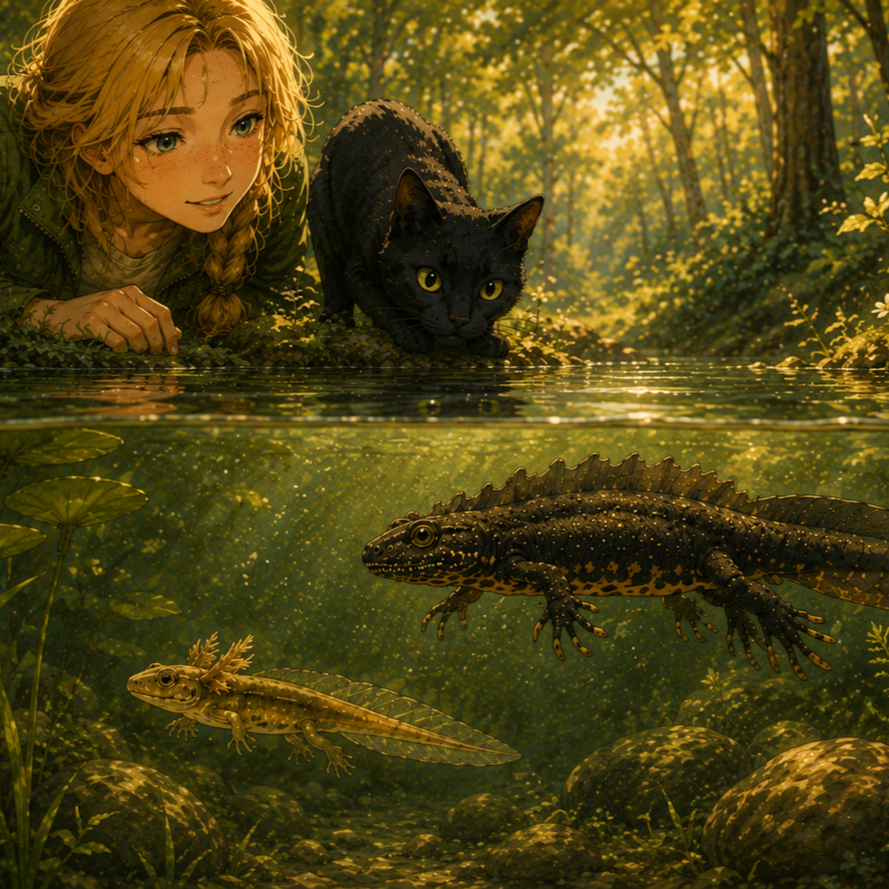 Bella Wildherz – Der Kammmolch – Triturus cristatus | Kinderpodcast über Waldtiere & Natur episode artwork