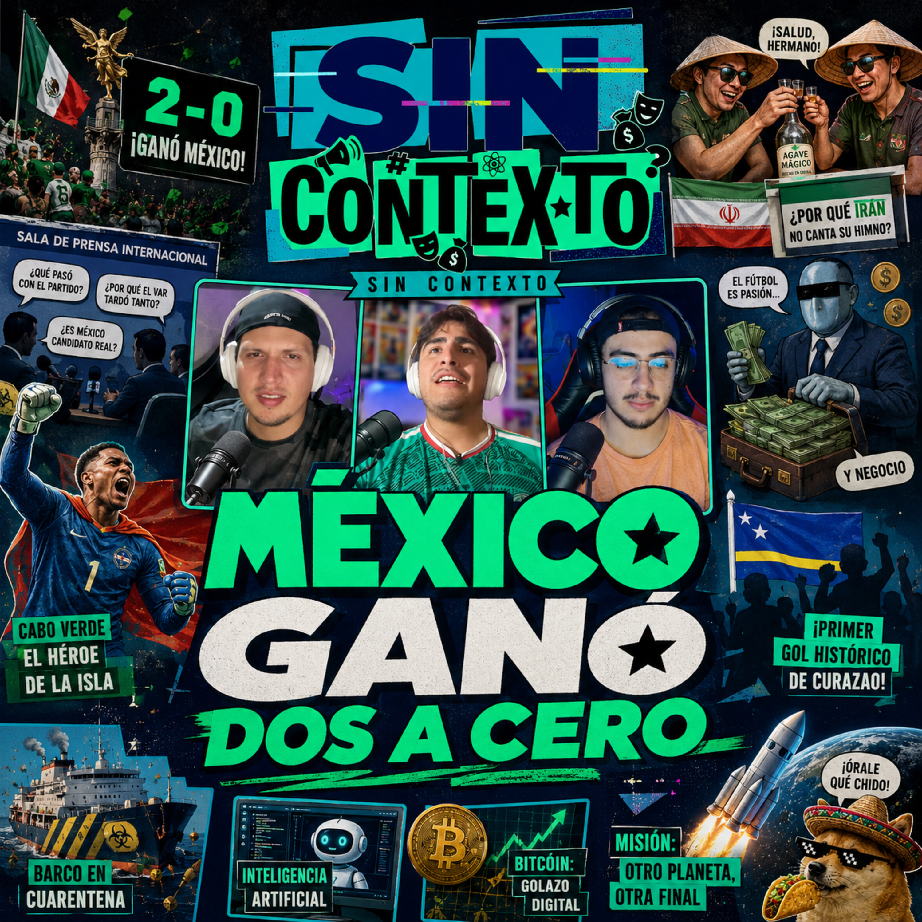 No preguntas en español, pero sí tequilazos coreanos | Sin Contexto | 16 de junio de 2026 episode artwork