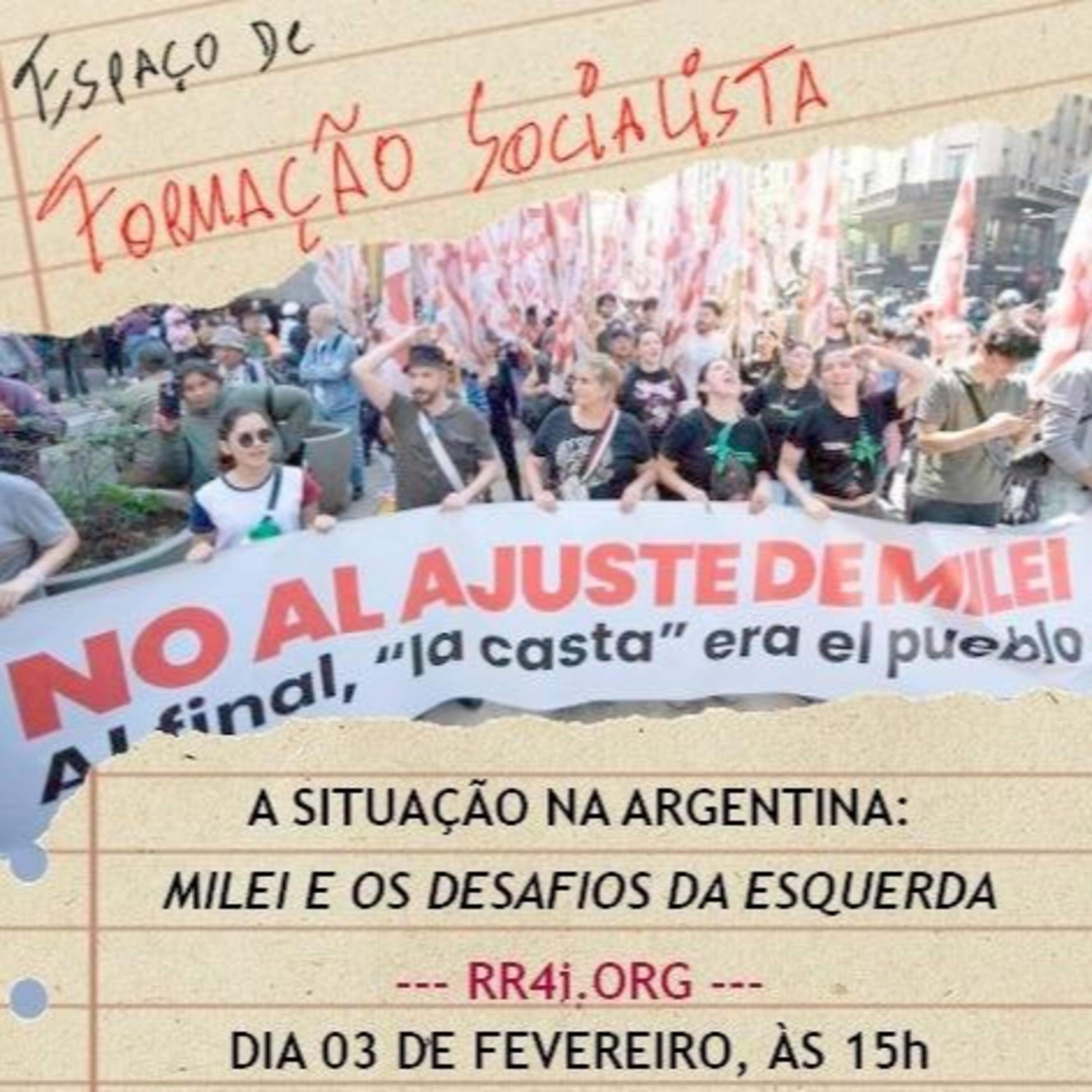 Espaço de Formação Socialista 03/02/2024 - A situação na Argentina e os desafios da esquerda