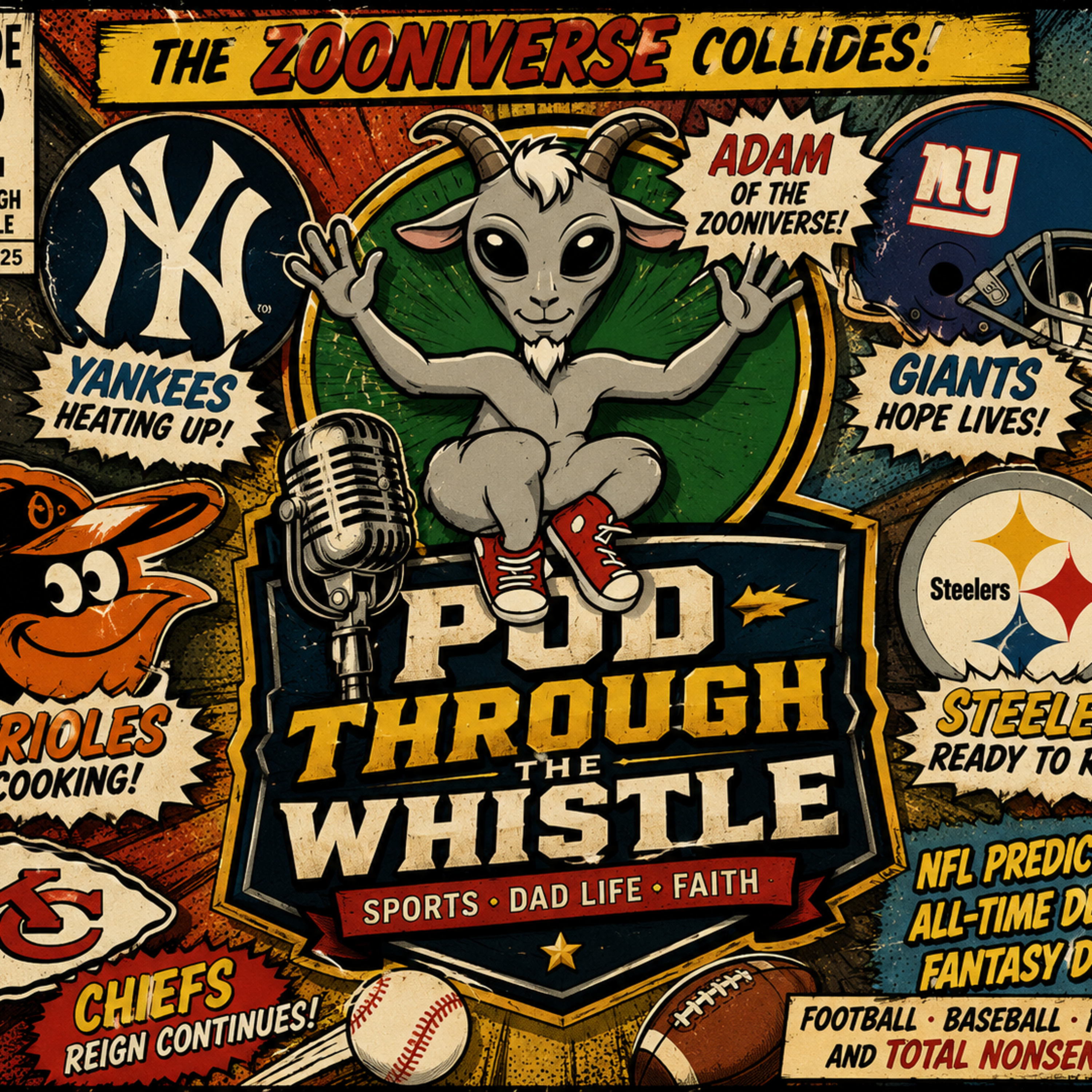 Pod Through the Whistle Ep. 12 | The ZOOniverse Collides: NFL Predictions episode artwork