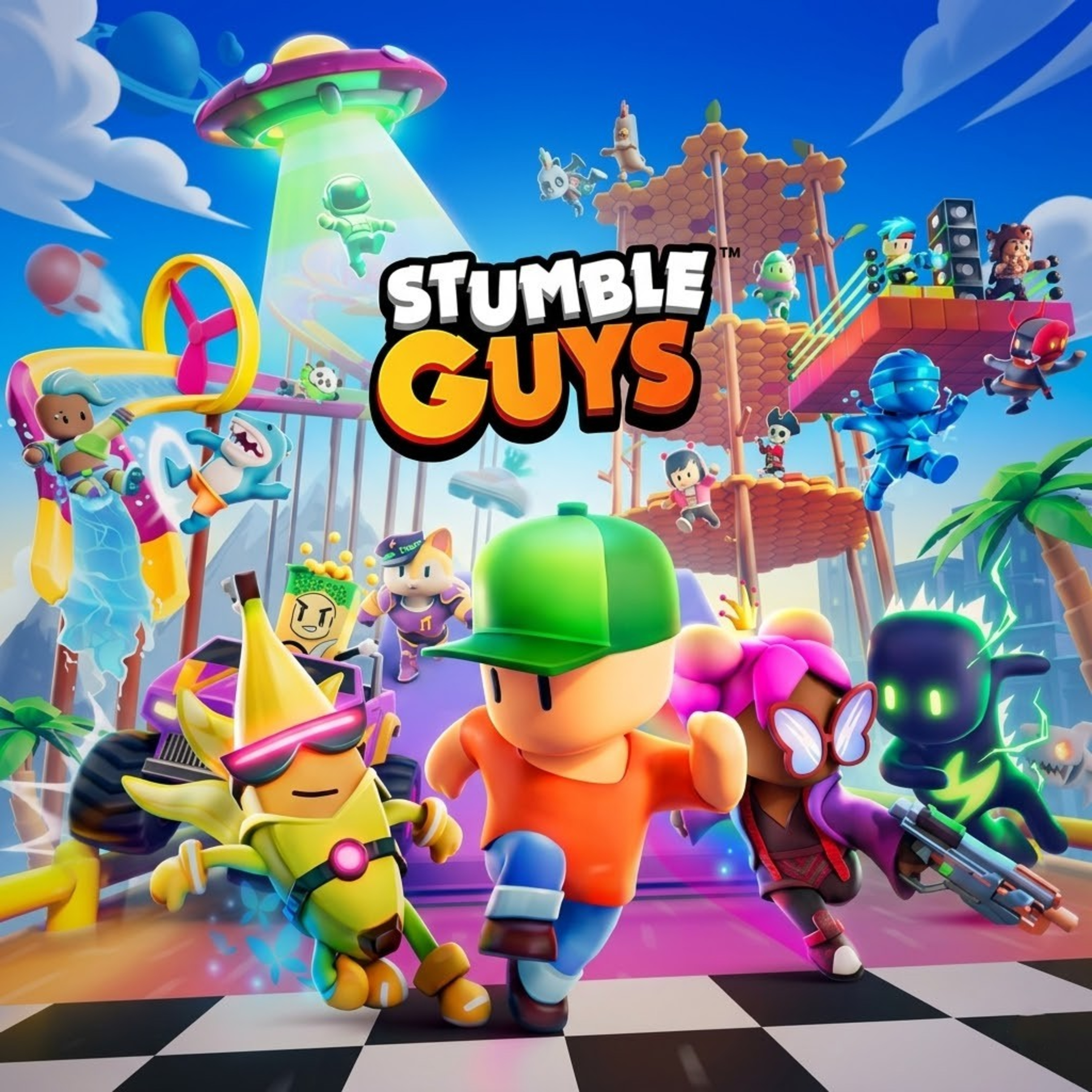 کاور Stumble Guys | استامبل گایز: رقابت جنونآمیز و سقوط تا مرز پیروزی