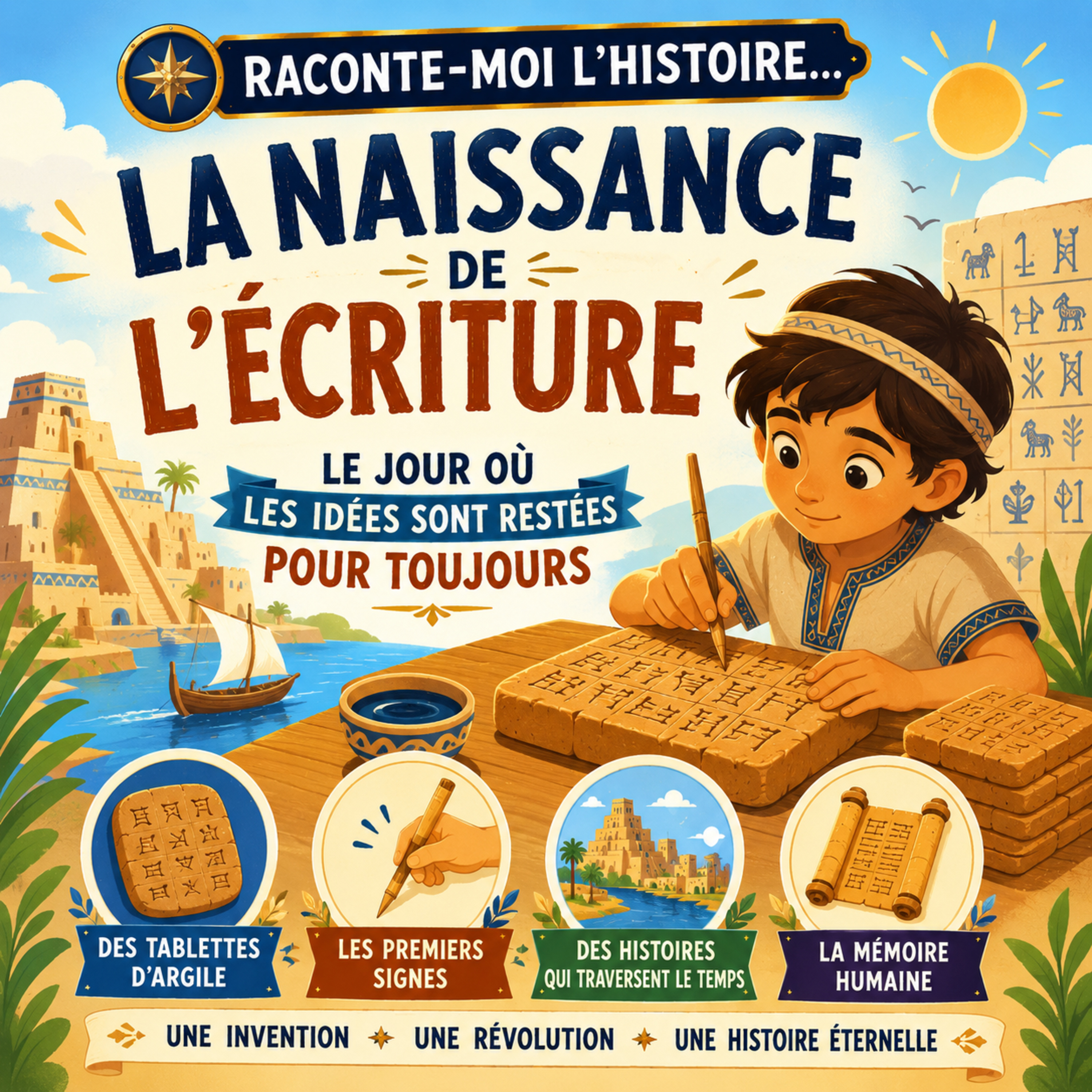 La naissance de l’écriture – le jour où les idées sont restées pour toujours