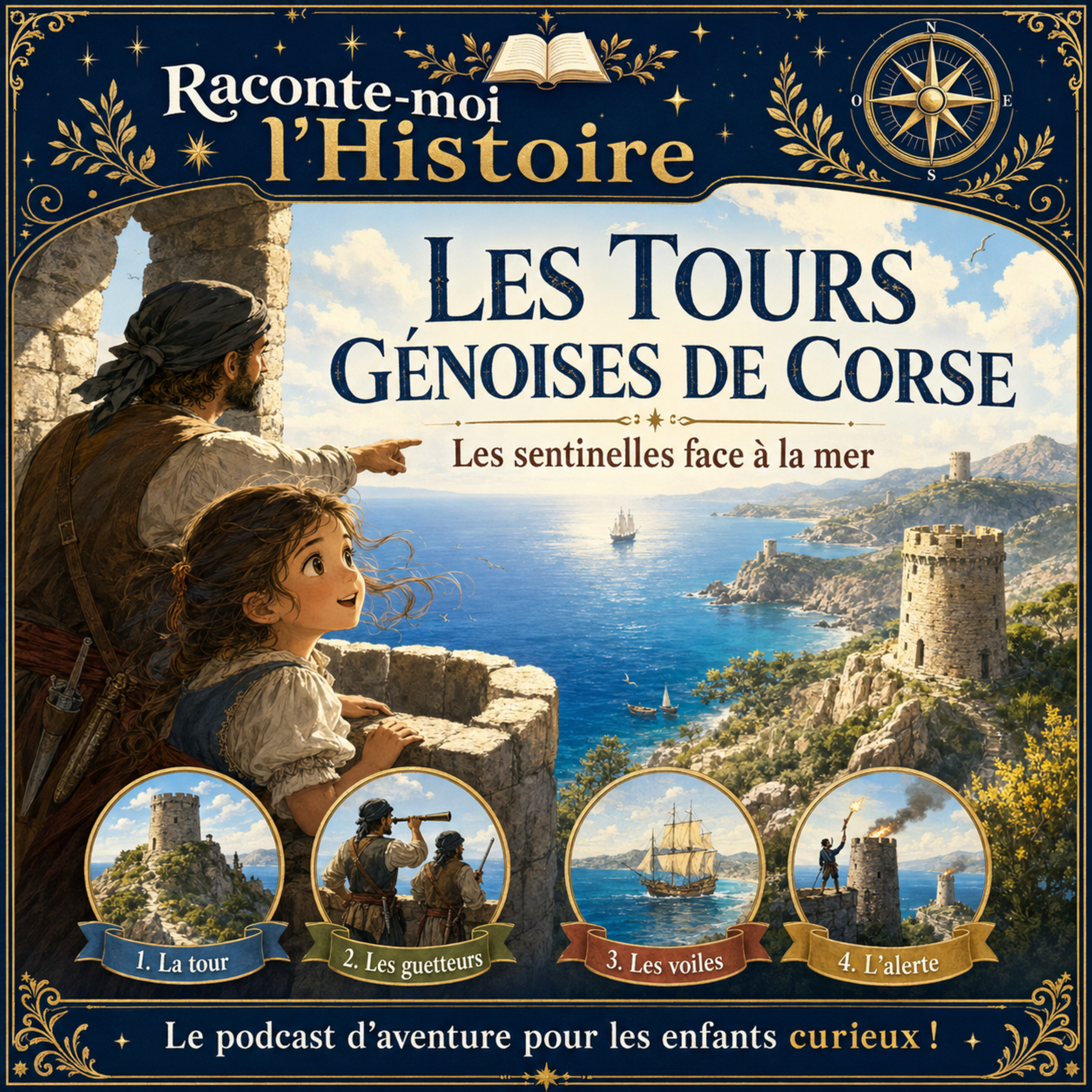 Couverture des fascicules Les tours génoises de Corse – les sentinelles face à la mer
