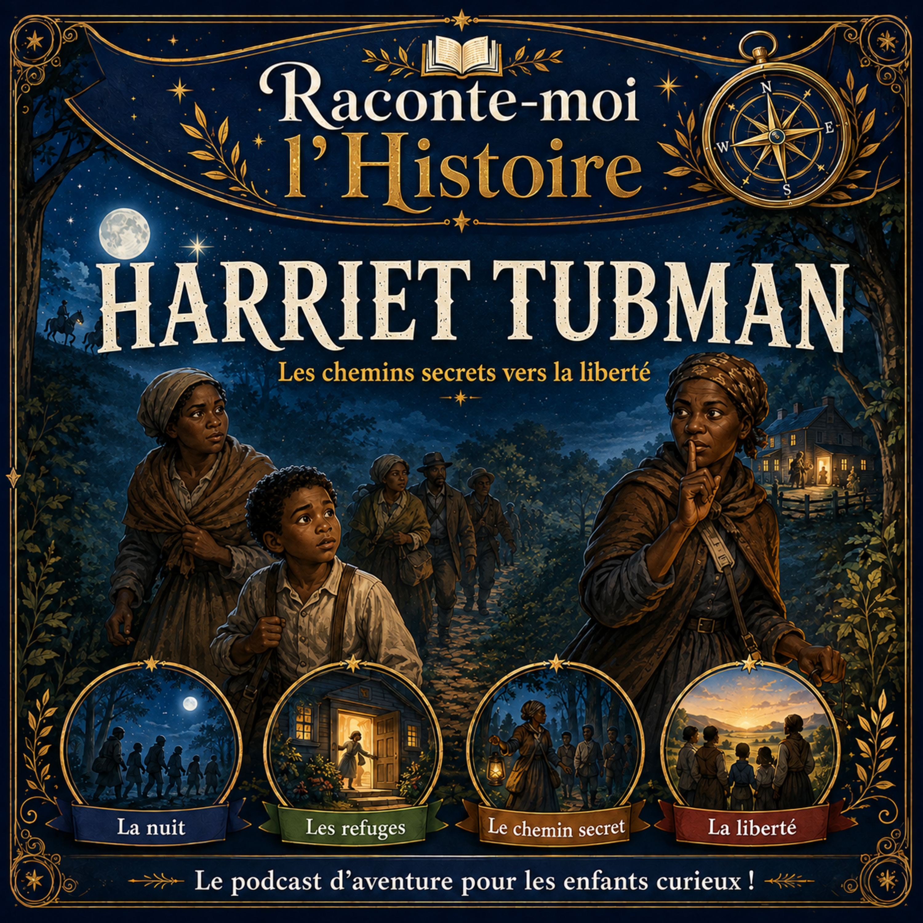 Illustration du sujet Harriet Tubman – les chemins secrets vers la liberté