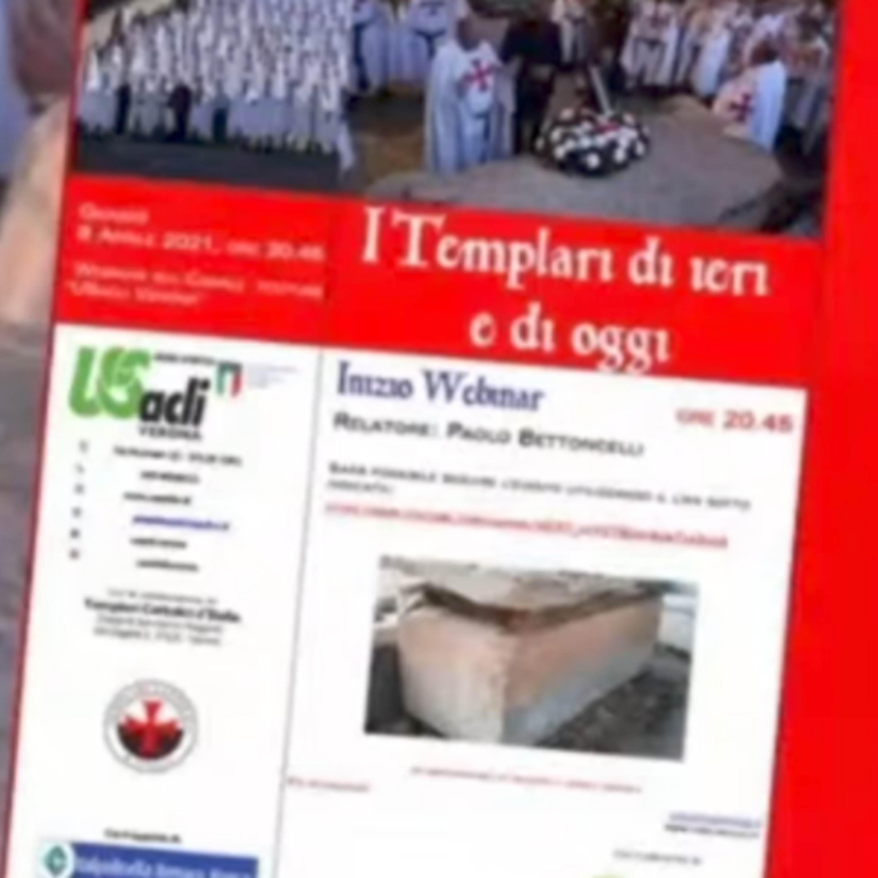 01 - I Templari di Ieri e di Oggi Webinar. 
8 Aprile 2021 USACLI Verona. episode artwork