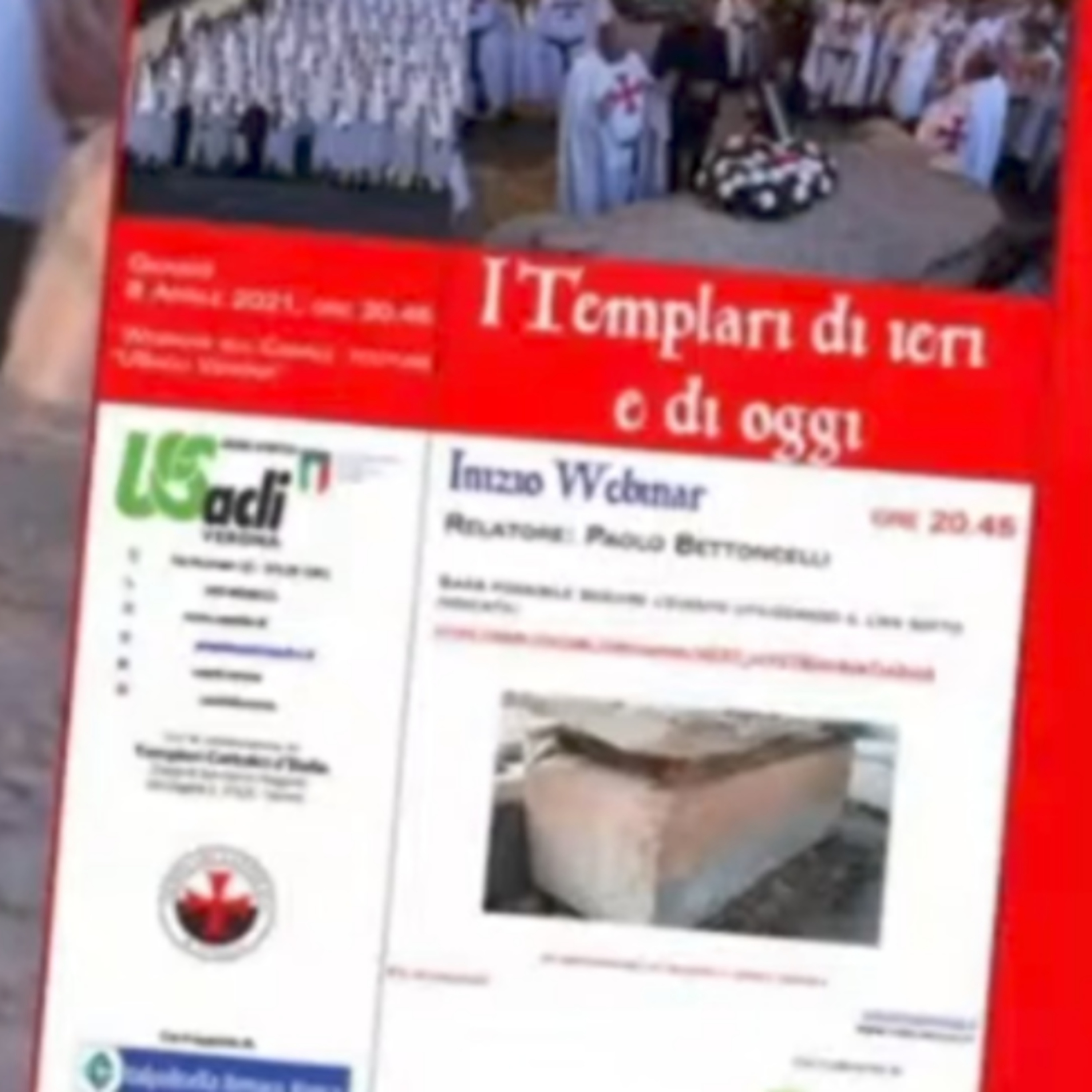 02 - il Ritorno dei Templari Audio
I Templari di Ieri e di Oggi Webinar
8 Aprile 2021 USACLI Verona episode artwork