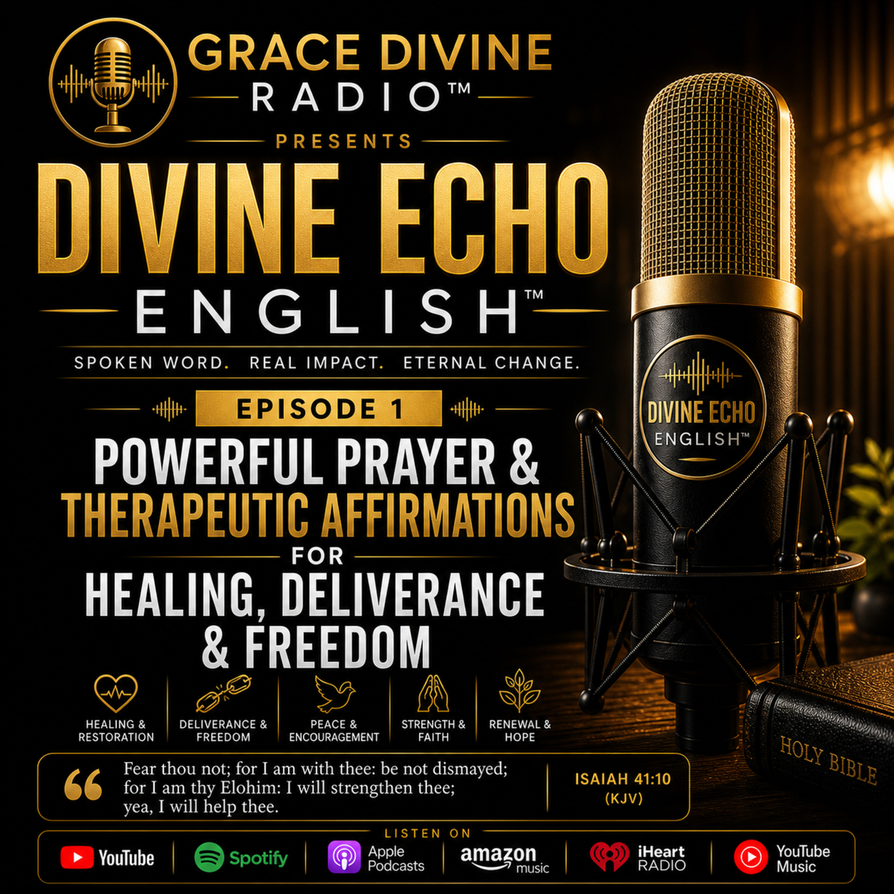 Episode 1 | Powerful Prayer & Therapeutic Affirmations for Healing, Deliverance & Freedom  episode artwork
