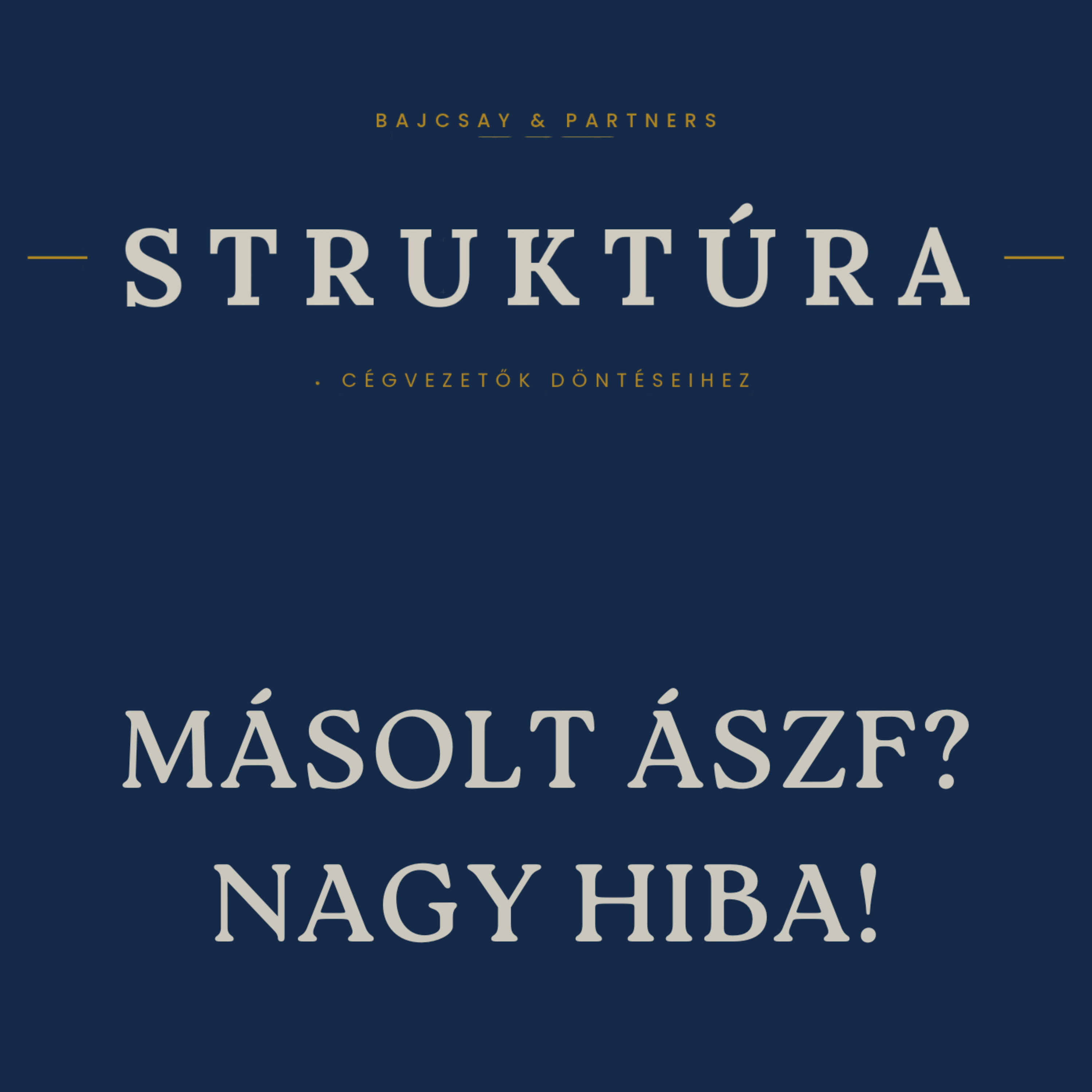 STRUKTÚRA - Jogi podcast cégvezetők döntéseihez