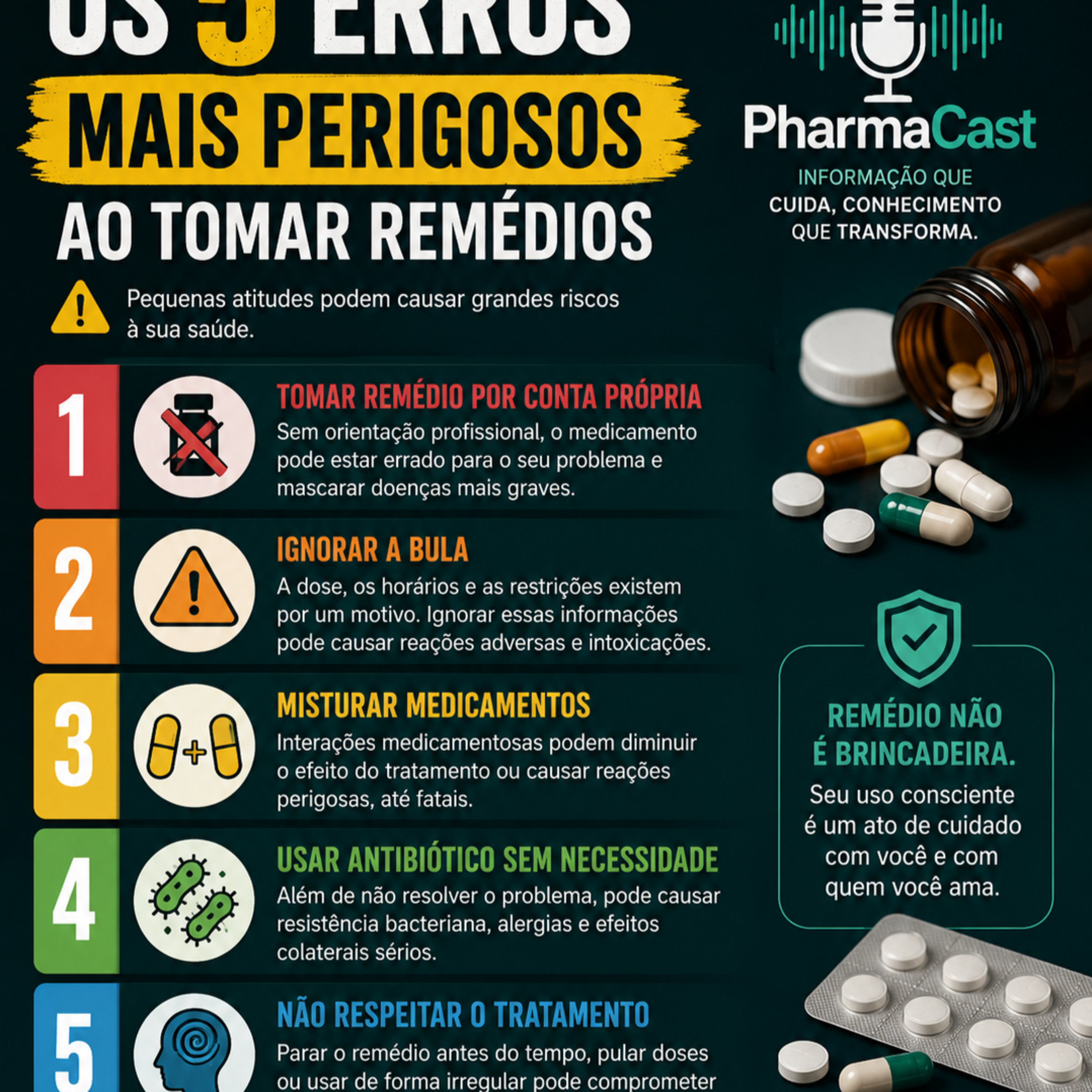 Os 5 ERROS mais perigosos ao tomar remédios ( e como evitar) episode artwork