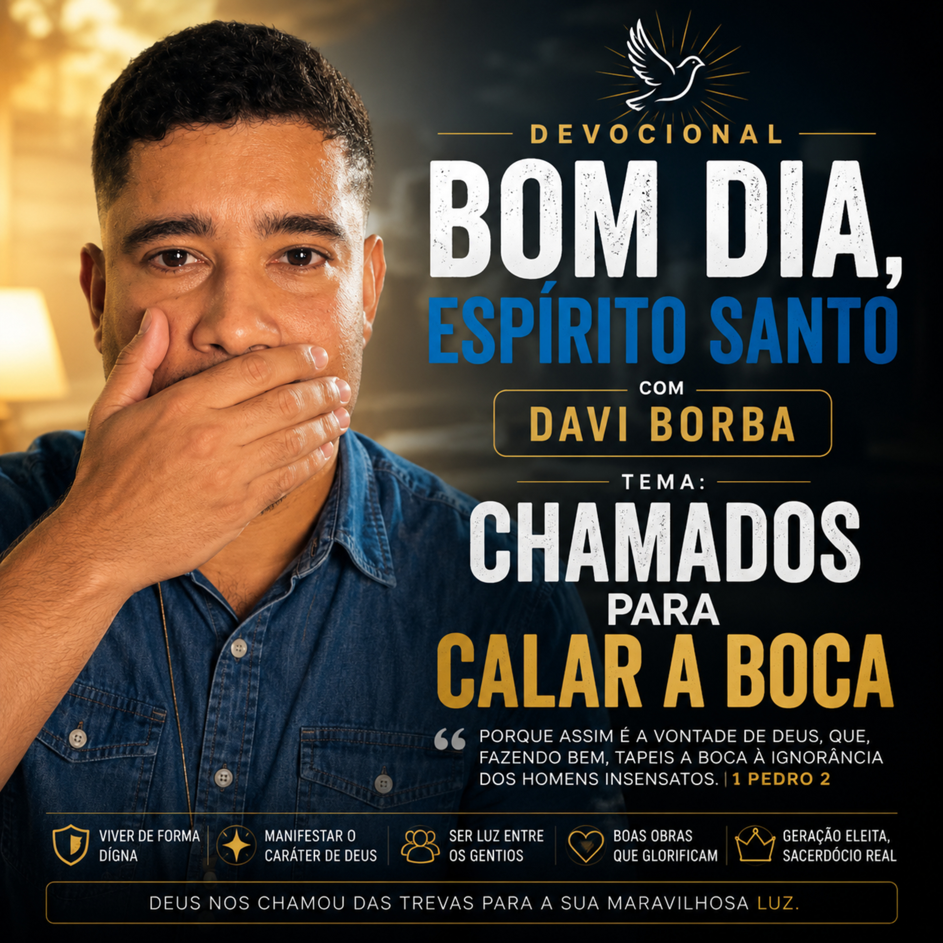 Chamados para calar a boca - Bom Dia Espírito Santo | Oração da Manhã de Hoje 06/06/2026| #reflexão