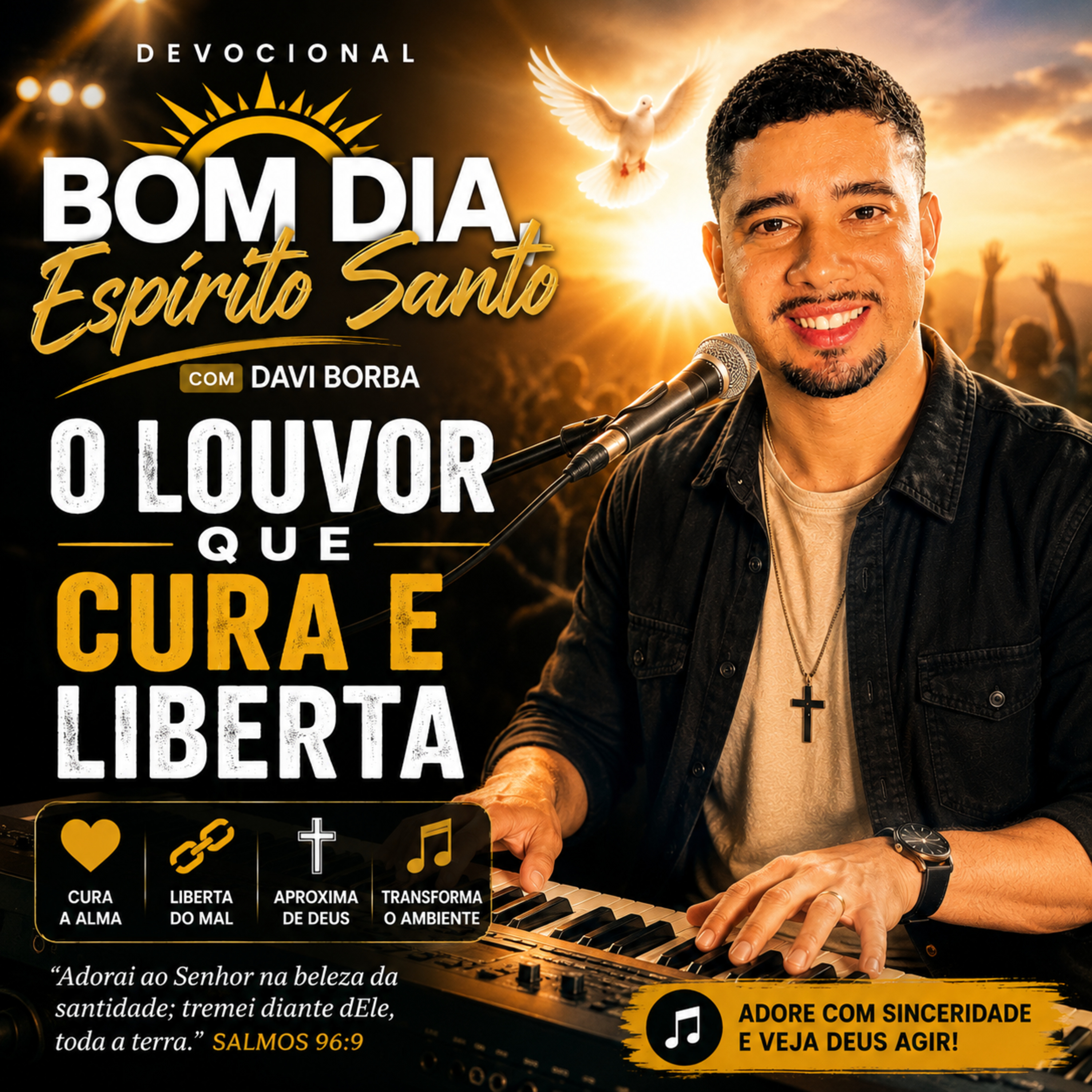O louvor que cura e liberta | Bom Dia Espírito Santo | Oração da Manhã de Hoje 16/06/2026|