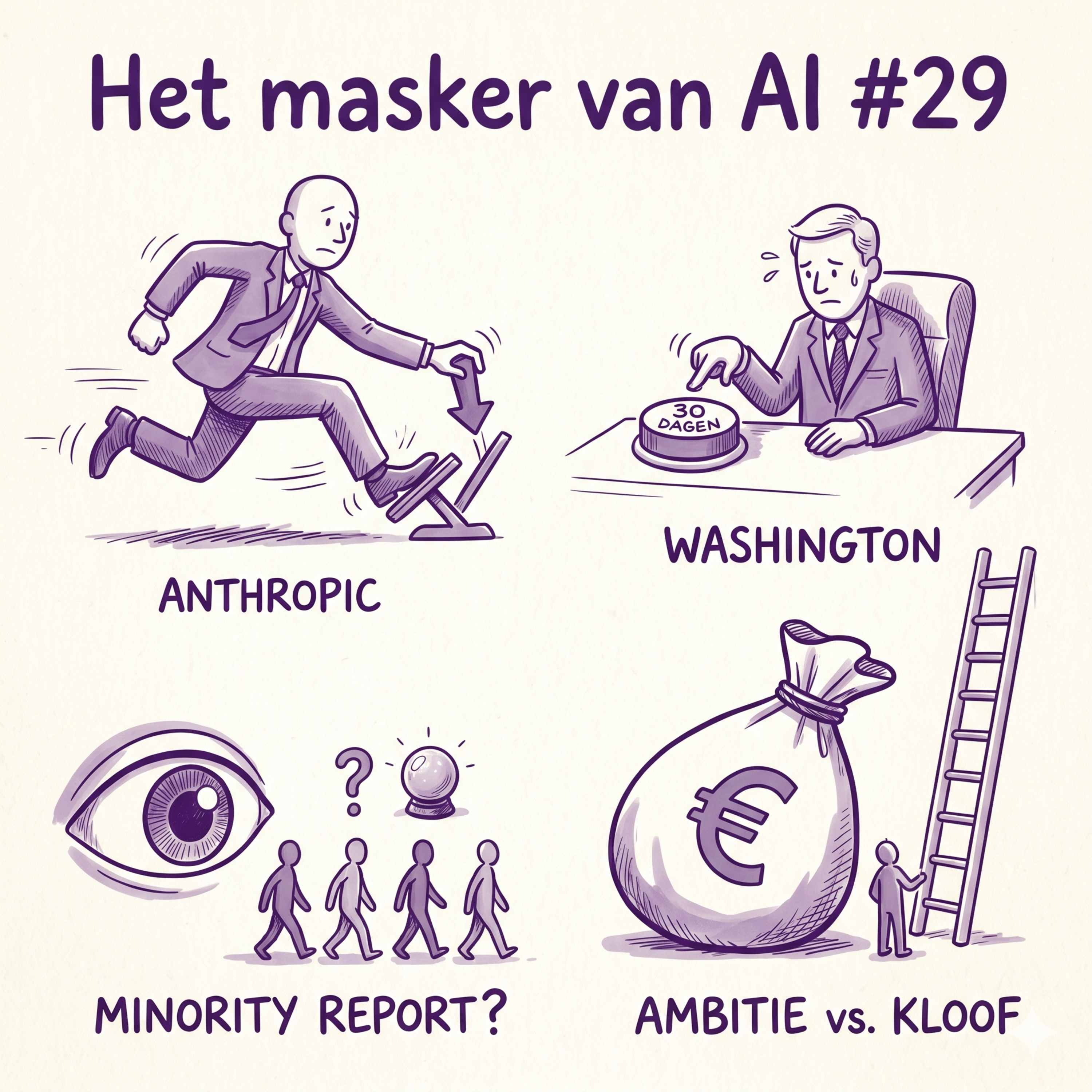 Het masker van AI #29: De rem die niemand intrapt, de macht die niemand stuurt en de kloof die niemand dicht episode artwork