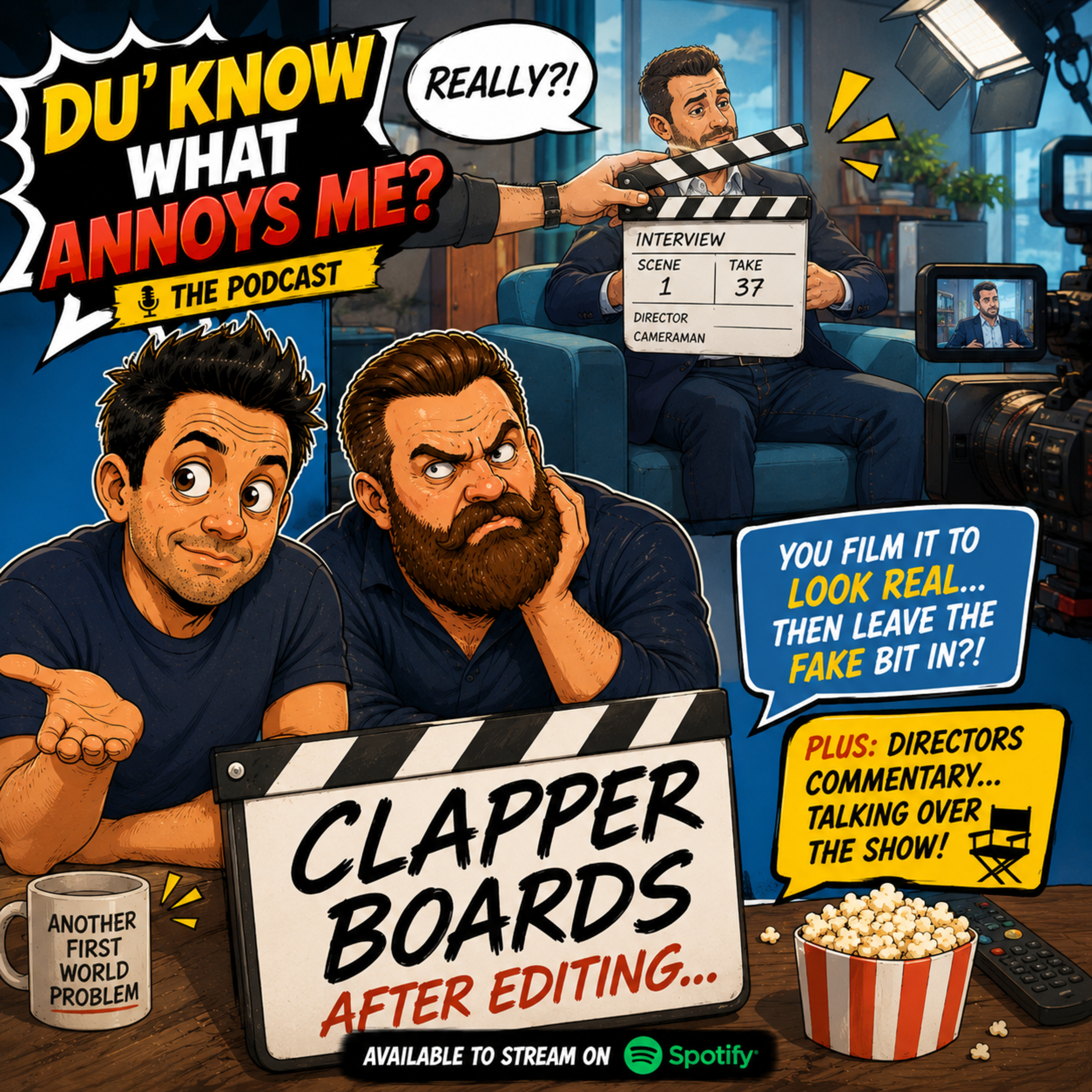 Clapper boards after editing... episode artwork