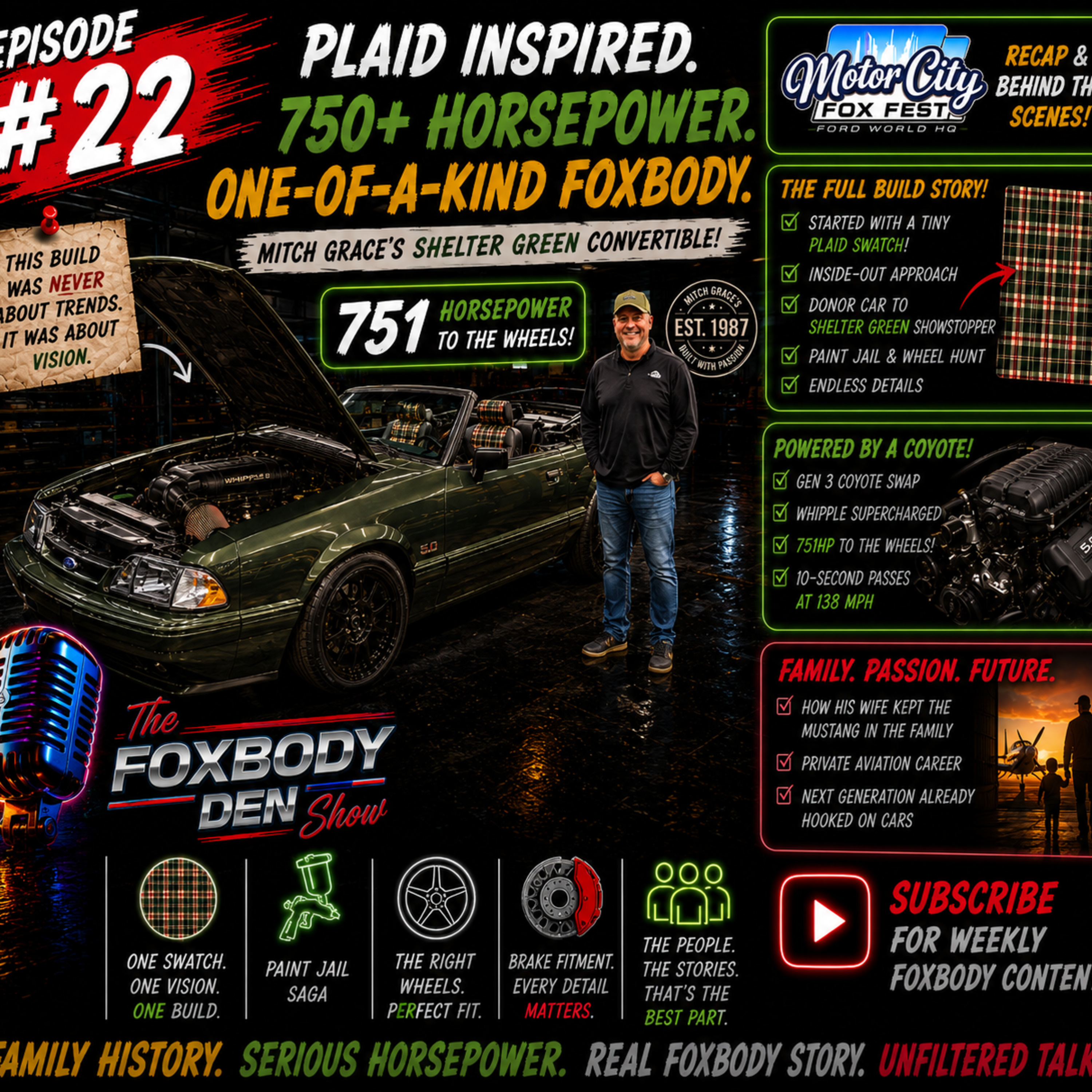 The Foxbody Den Show Episode #22 - He Built the Entire Foxbody Backwards… And It Worked episode artwork