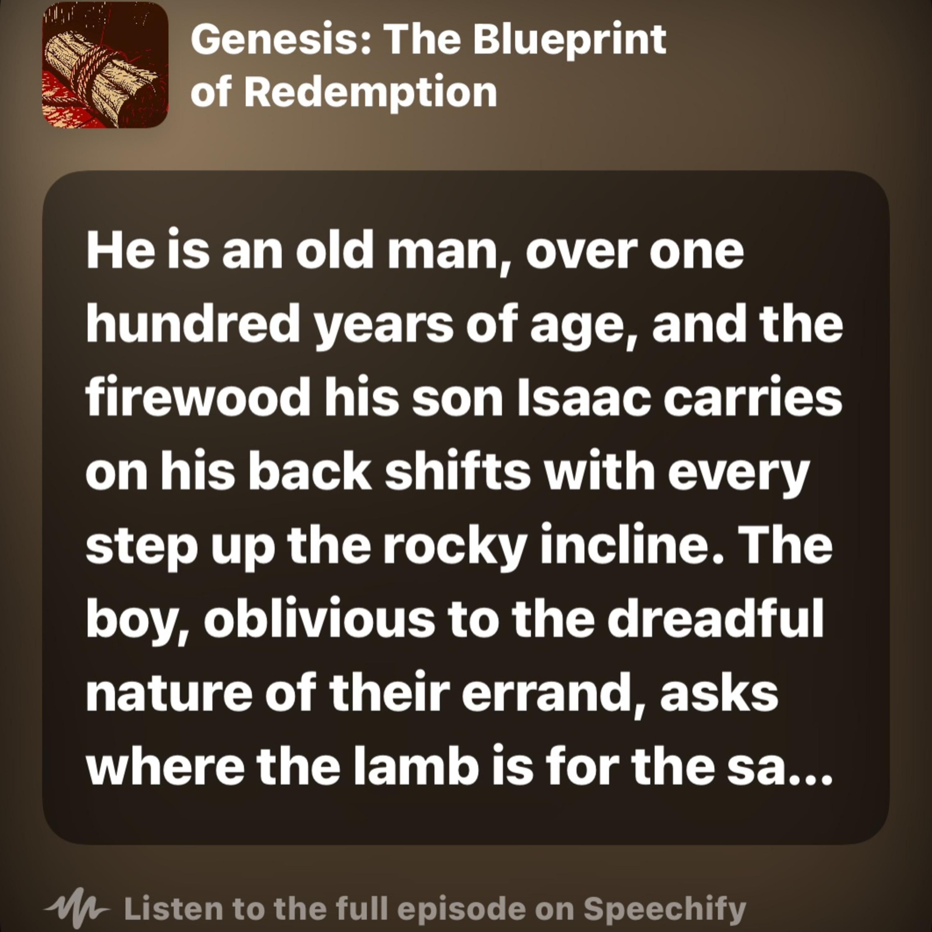 Genesis: The Blueprint of Redemption episode artwork