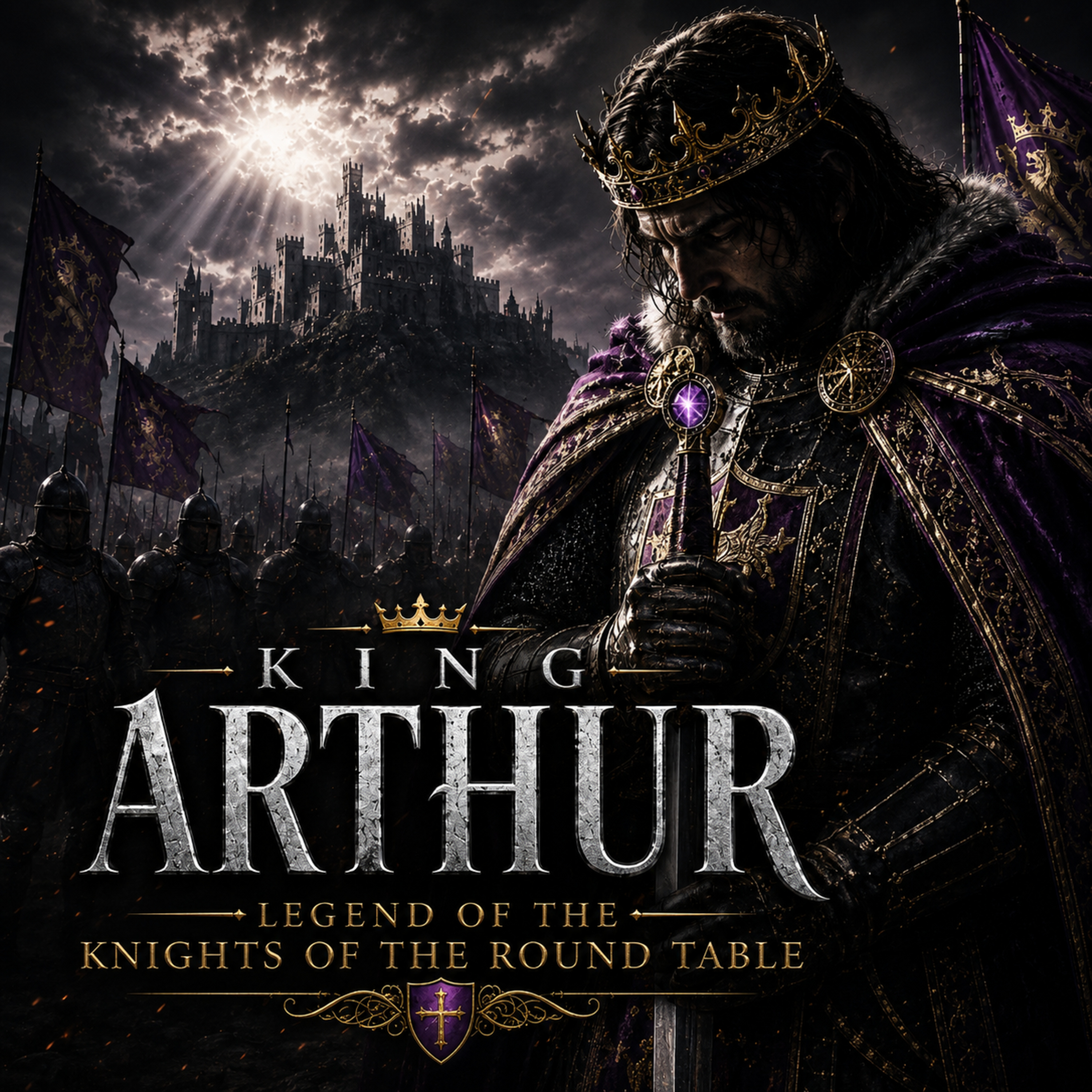 KING ARTHUR: Legend of the Knights of the Round Table | Sleep History Story (Rain Sounds) episode artwork