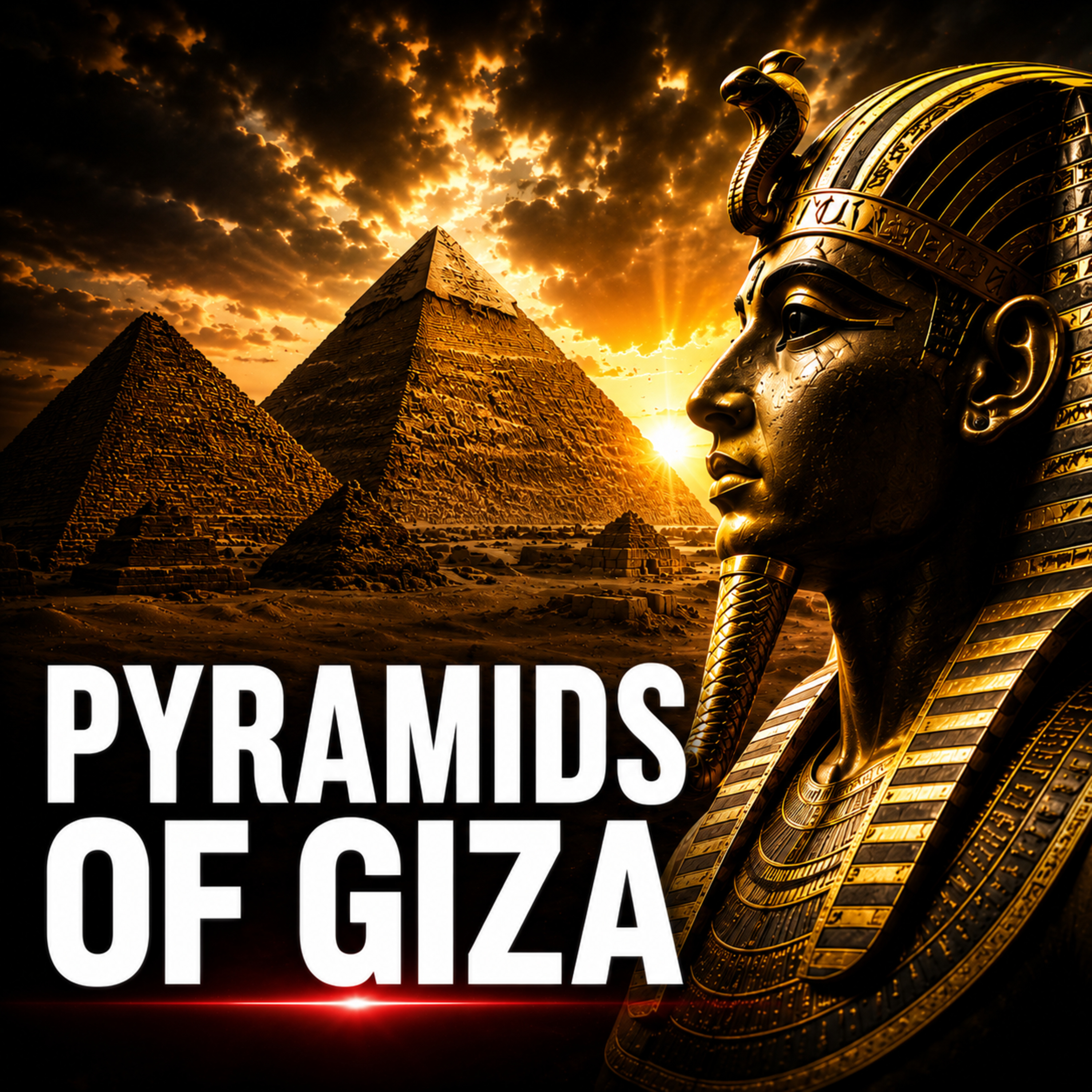The PYRAMIDS OF GIZA: Wonders of Ancient Egypt | Sleep History Story (Rain Sounds)