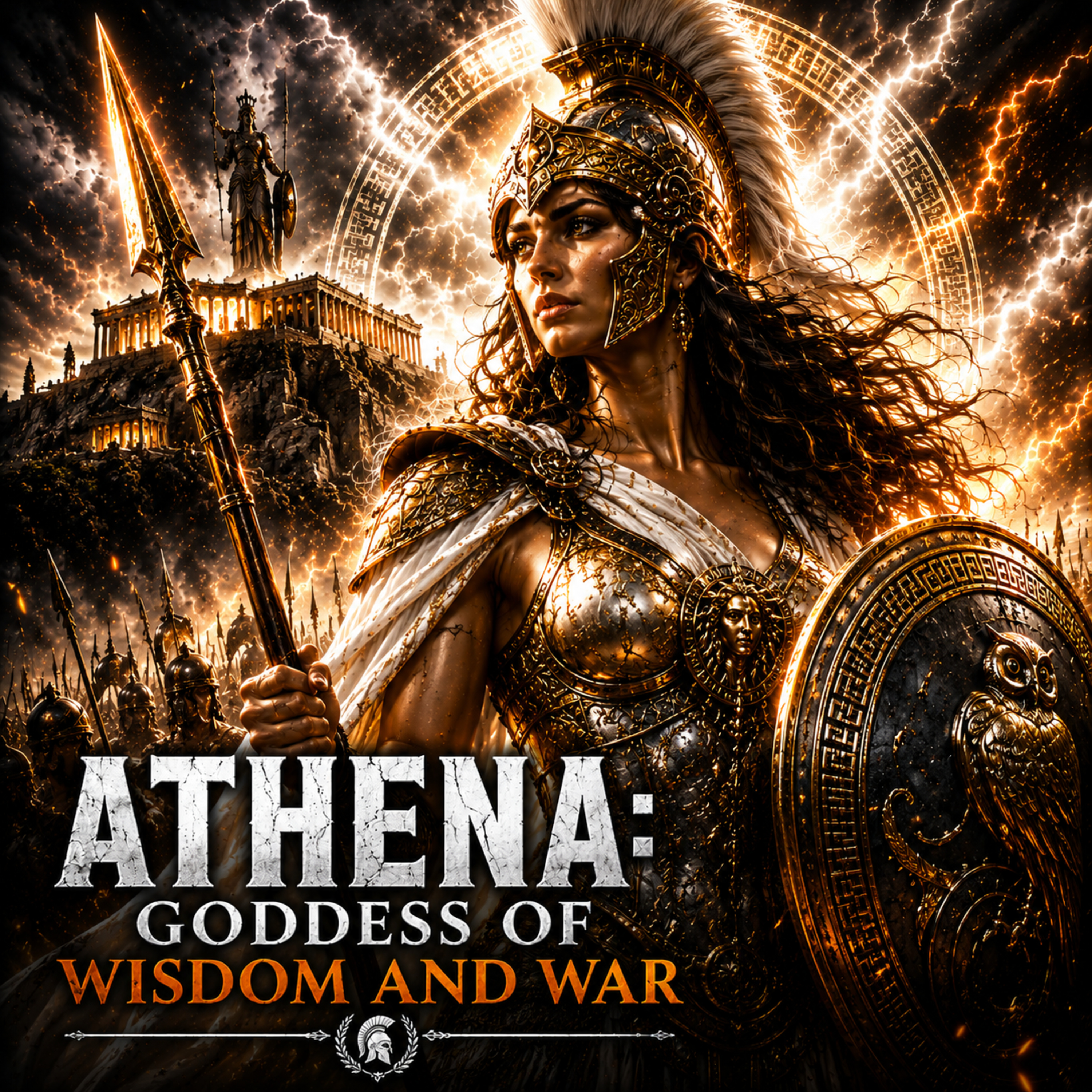 ATHENA: Goddess of Wisdom and War | Sleep History Story (Rain Sounds)
