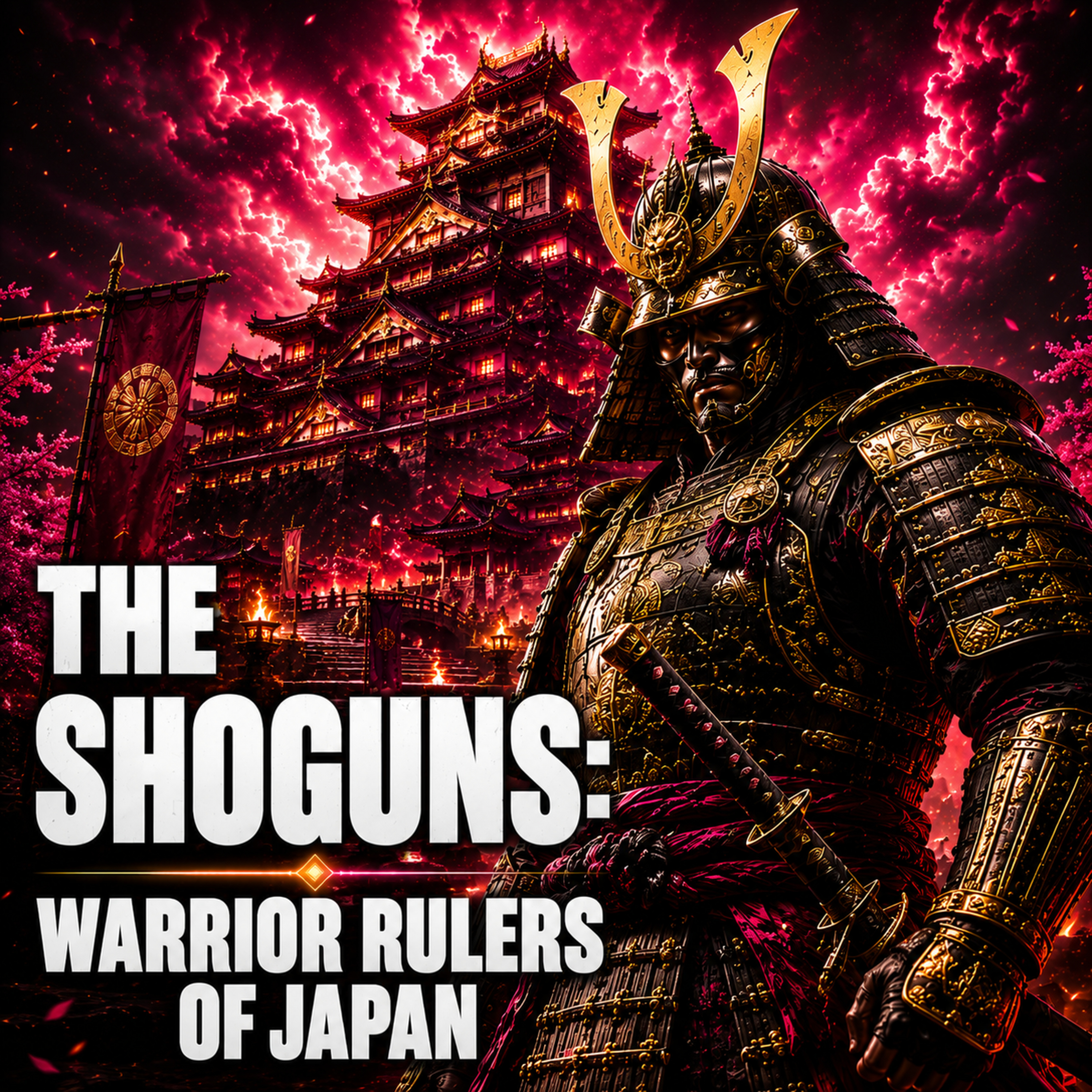 The SHOGUNS: Warlords of Feudal Japan | Sleep History Story (Rain Sounds)