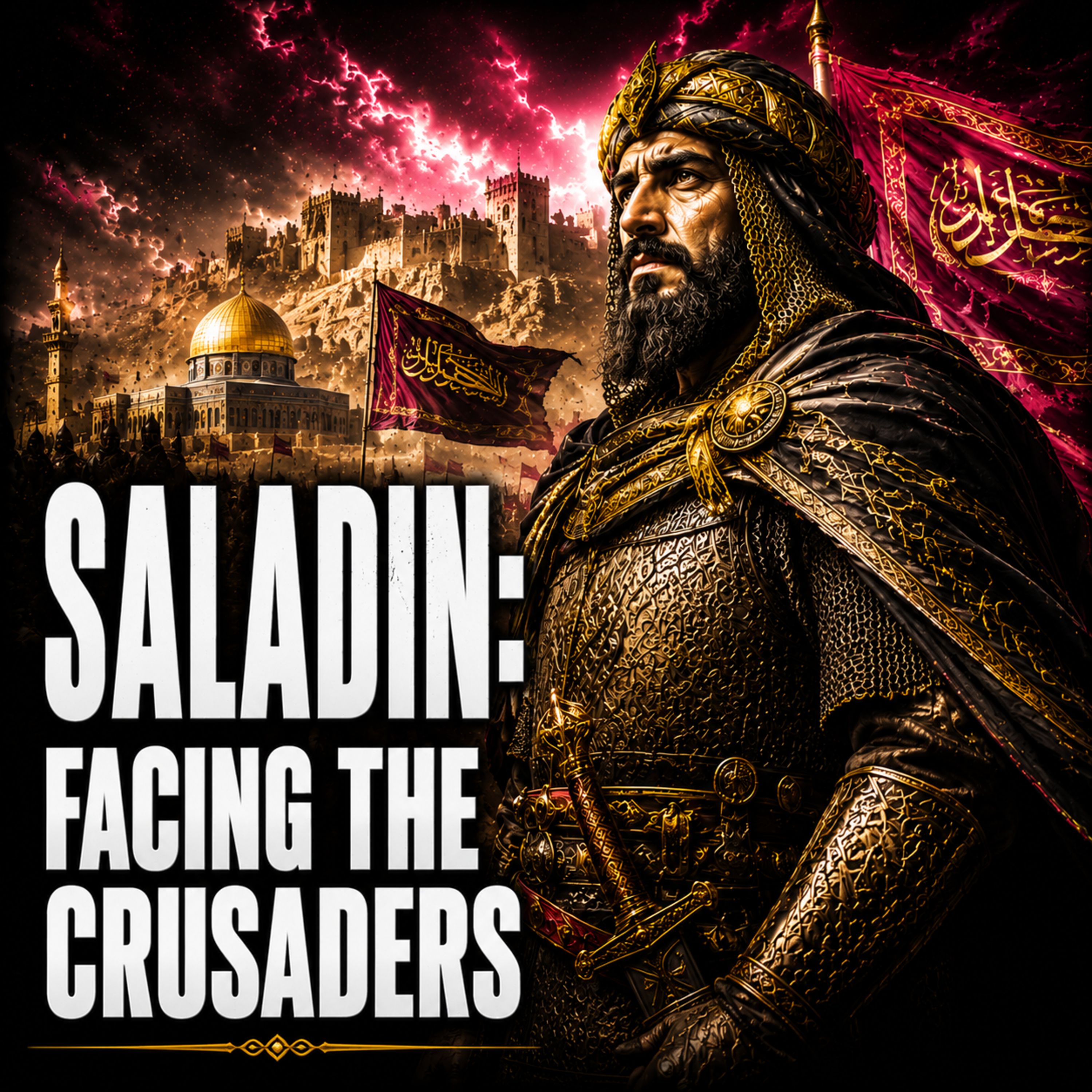 SALADIN: The Sultan Who Faced the Crusaders | Sleep History Story (Rain Sounds)
