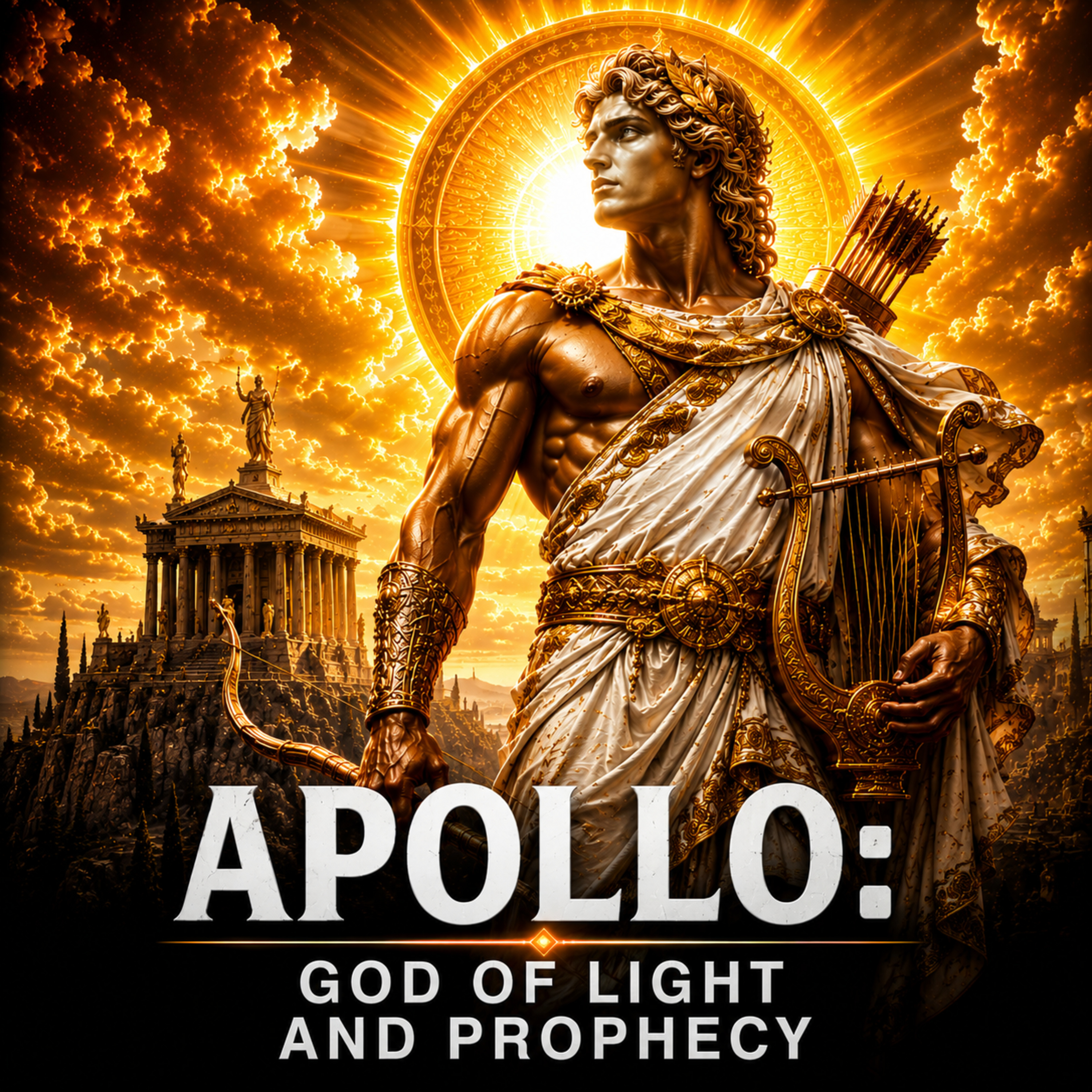 APOLLO: God of Light and Prophecy | Sleep History Story (Rain Sounds)