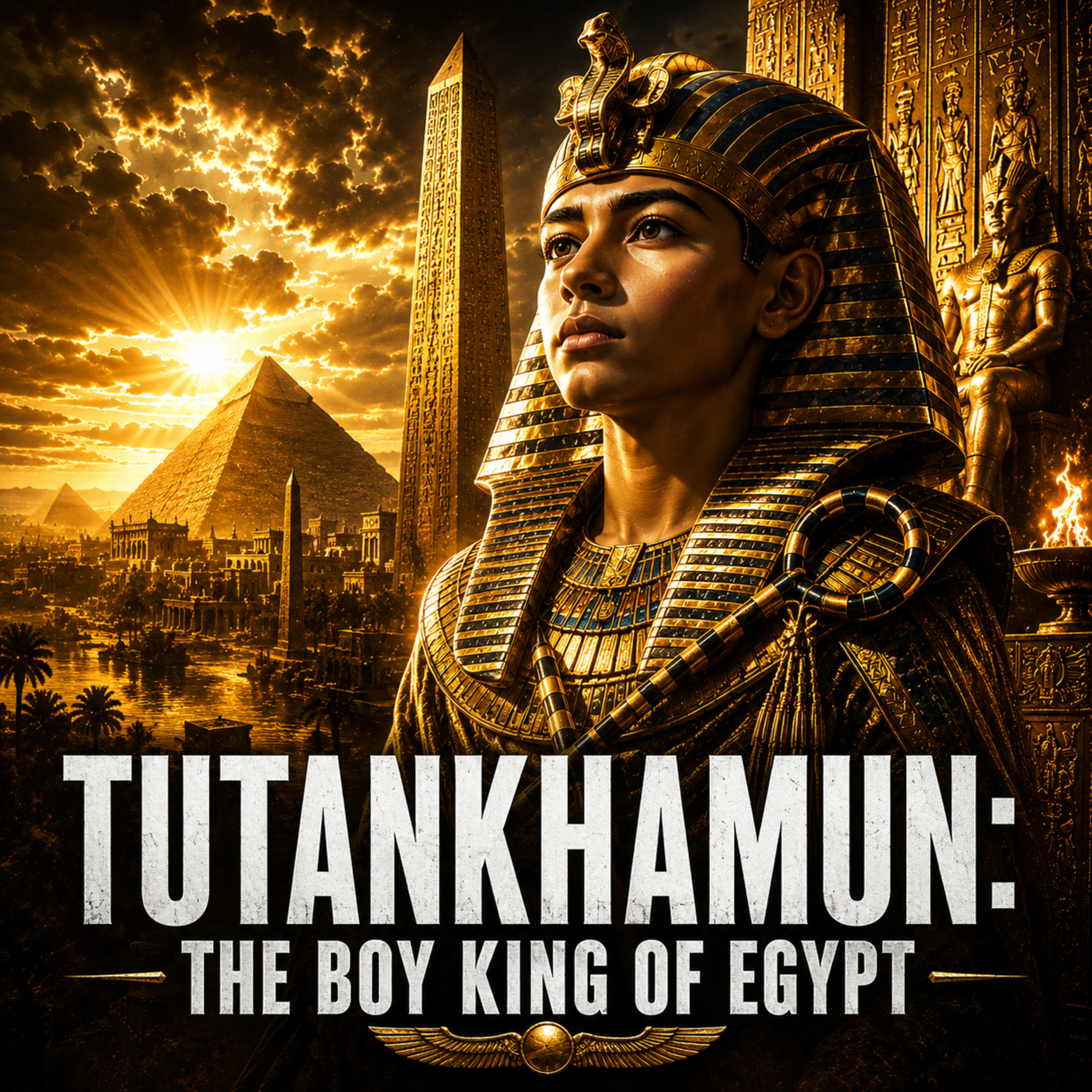 TUTANKHAMUN: The Boy King of Egypt | Sleep History Story (Rain Sounds)