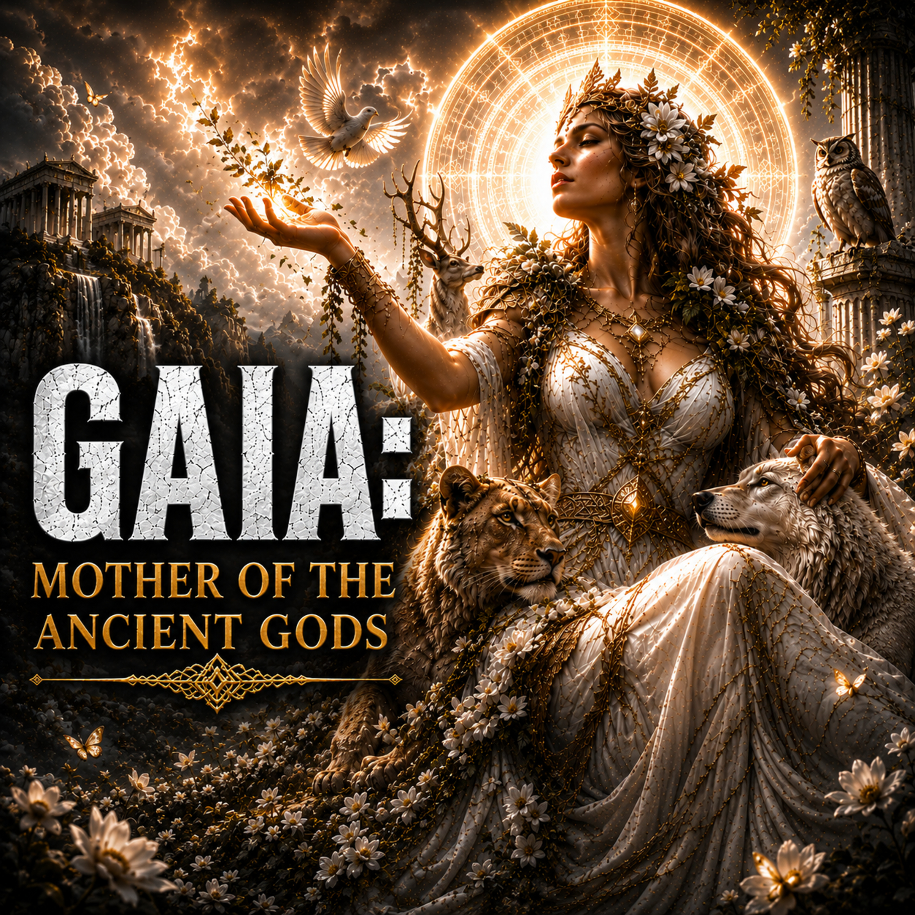GAIA: Mother of the Ancient Gods | Sleep History Story (Rain Sounds)