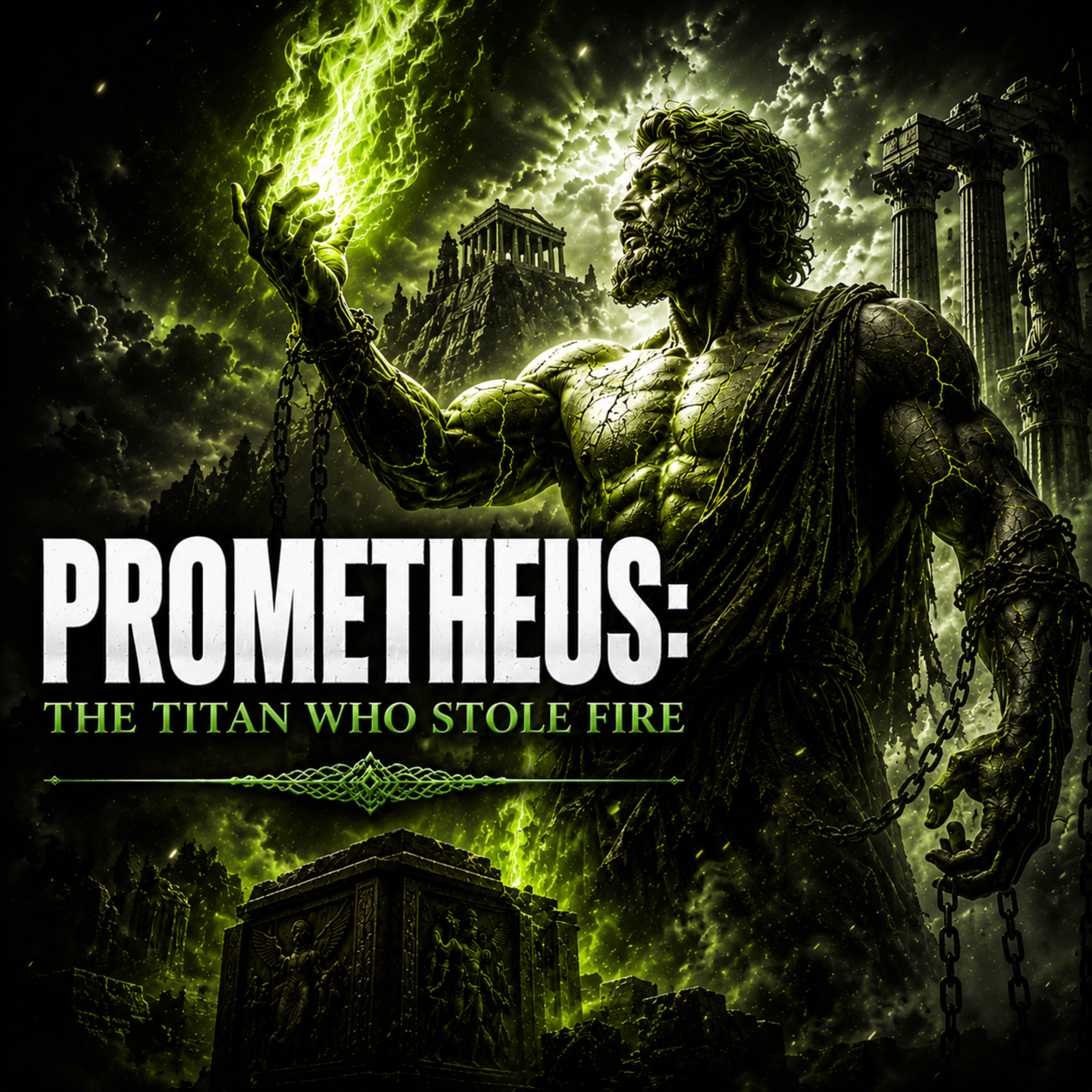 PROMETHEUS: The Titan Who Stole Fire | Sleep History Story (Rain Sounds)