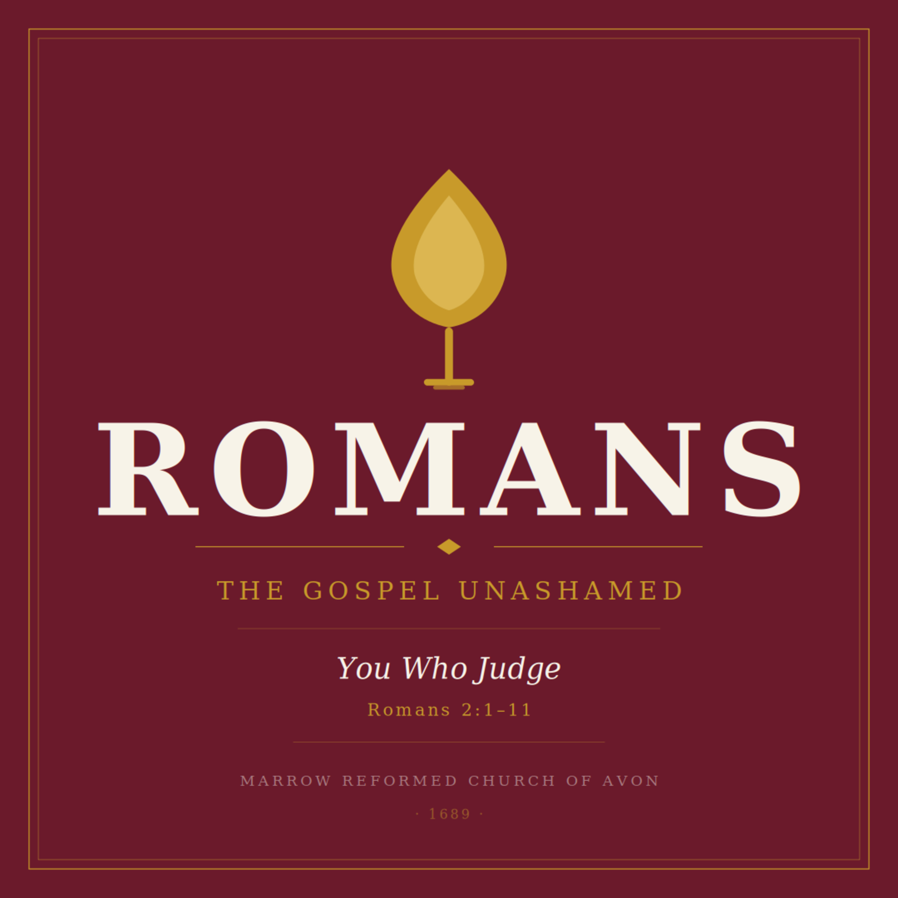 You Who Judge - Romans 2:1-11 episode artwork