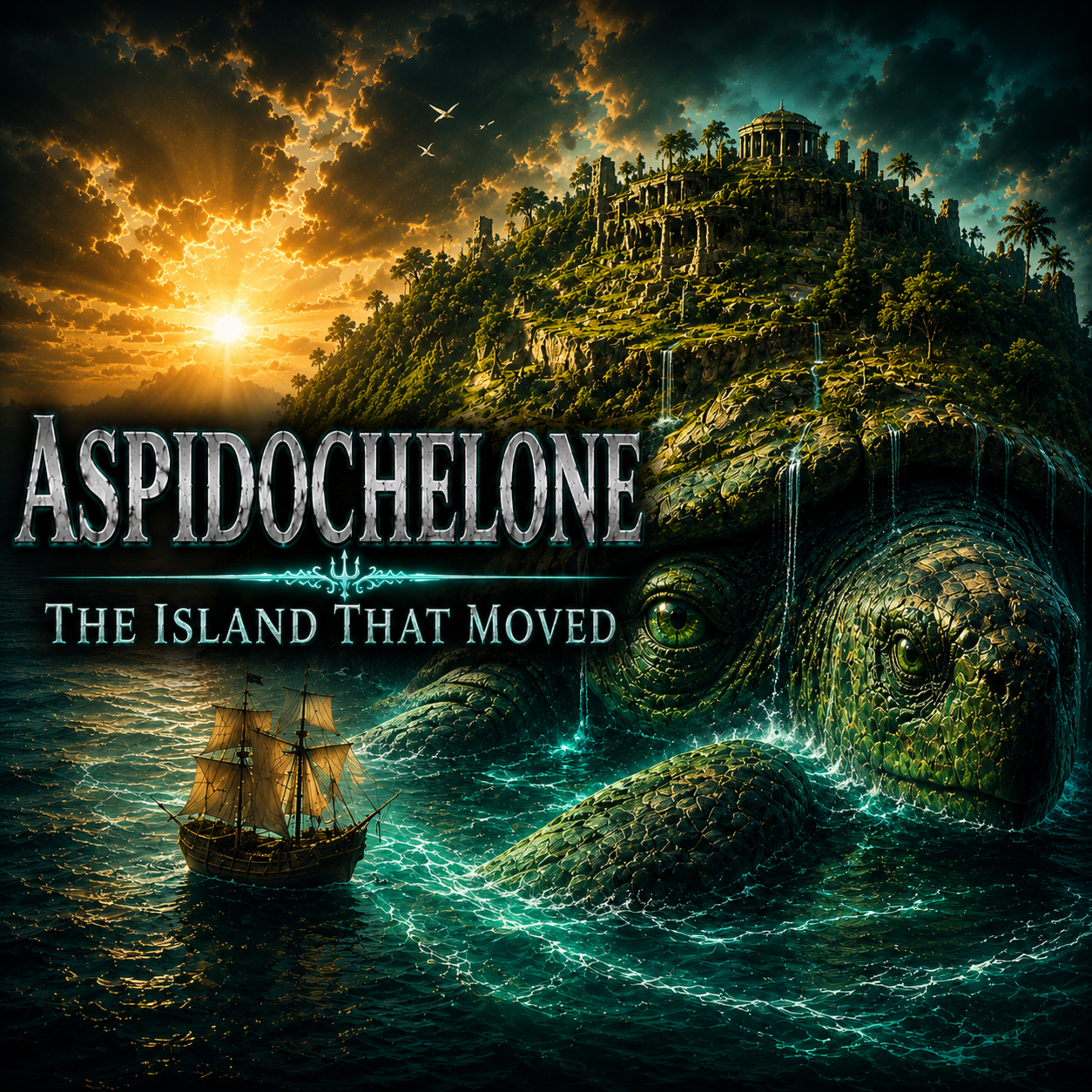 The ASPIDOCHELONE: The Island That Moved | Sleep History Story (Rain Sounds) episode artwork