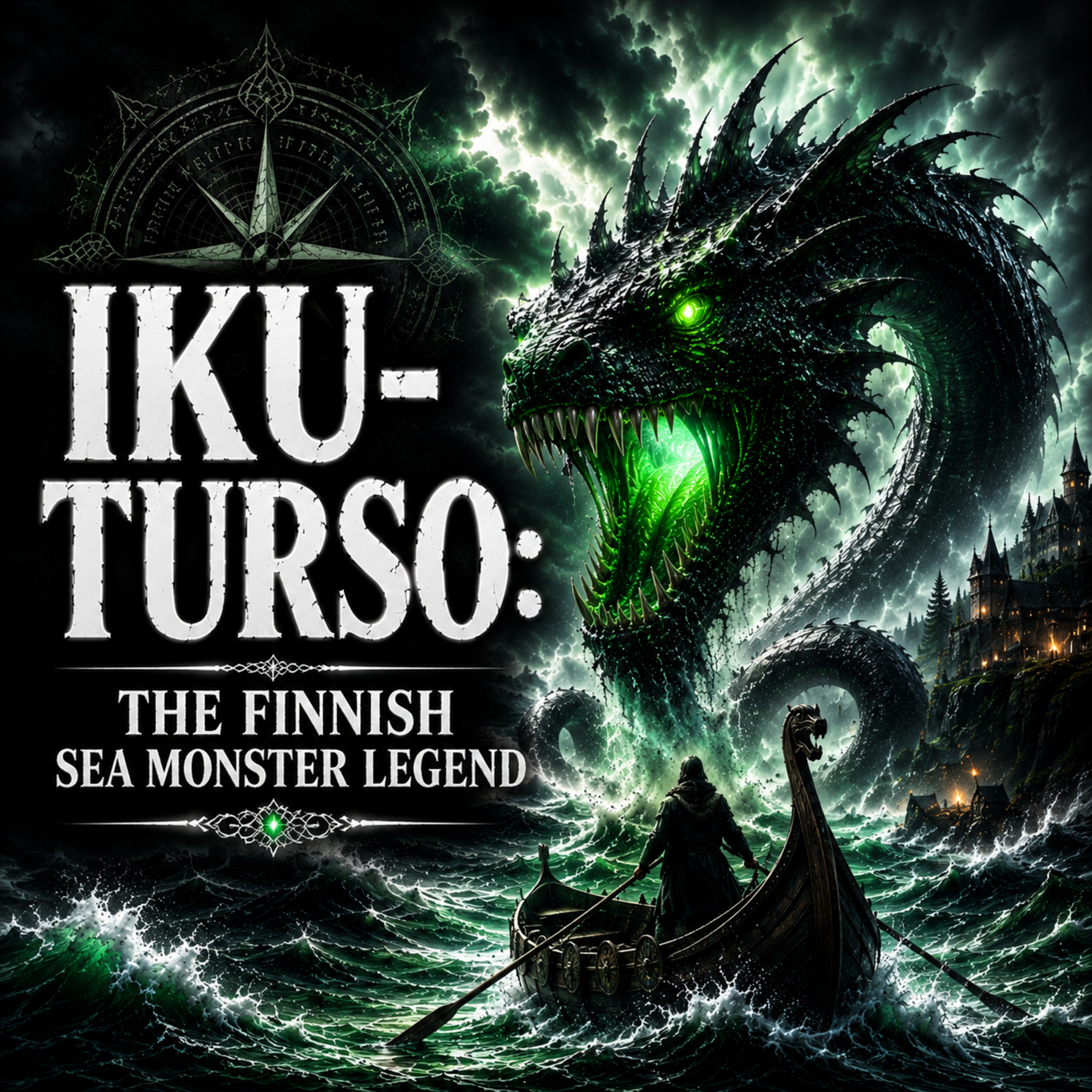 SEA LEGEND: The Finnish Sea Monster IKU TURSO | Sleep Story (Rain Sounds) episode artwork