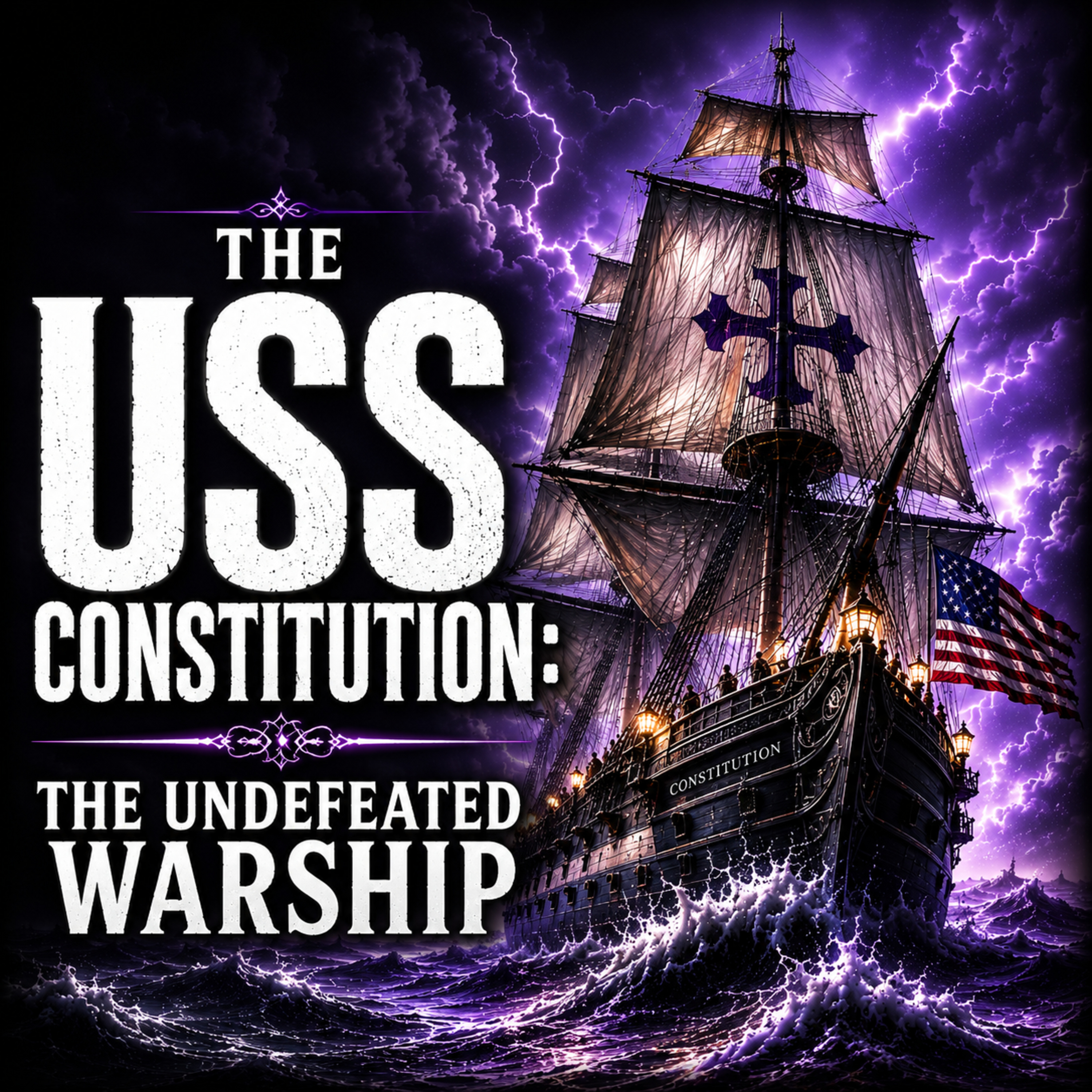 USS Constitution: The Warship That Never Lost a Battle | Sleep History Story (Rain Sounds) episode artwork