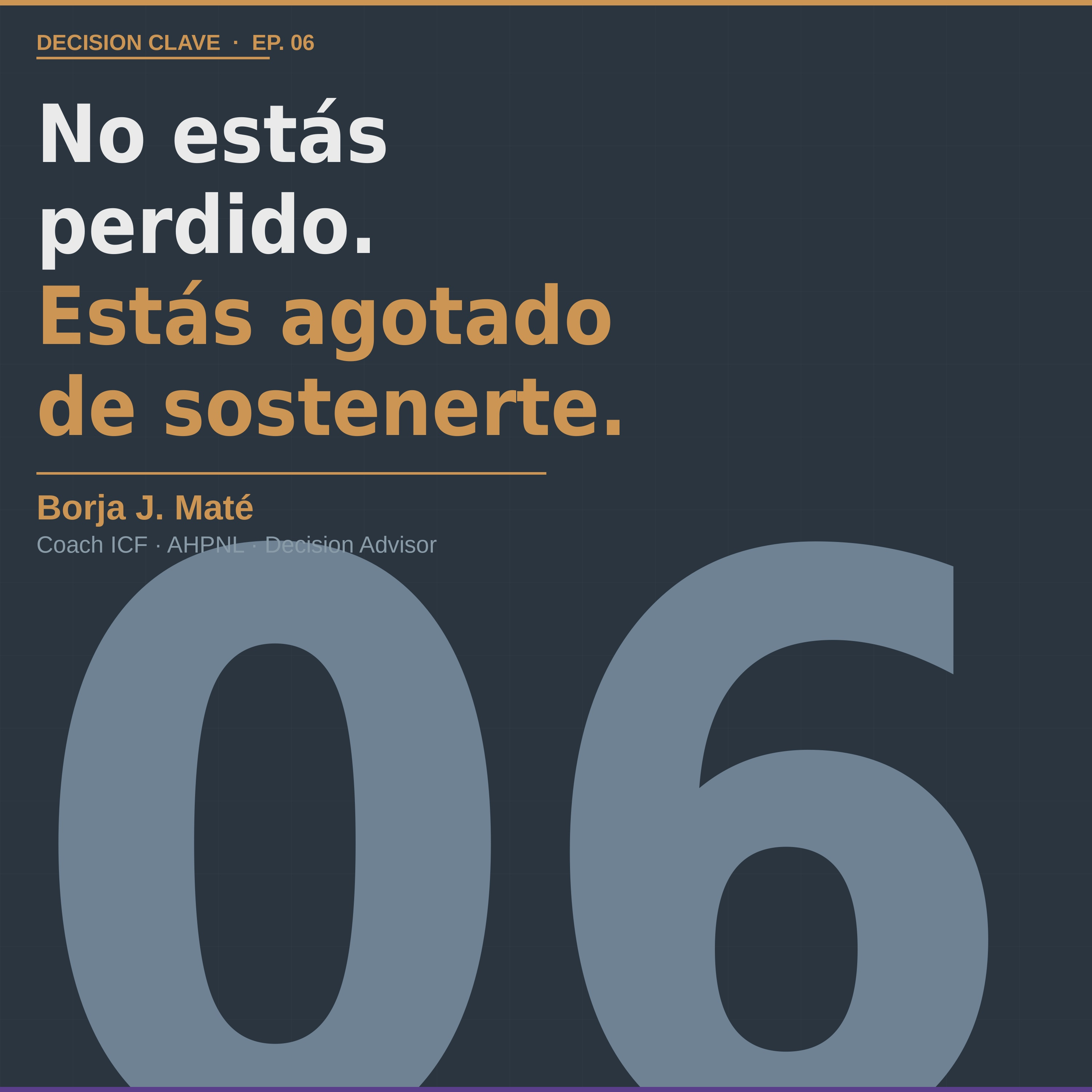 Muchas personas no están perdidas. Están agotadas de sostener una versión de sí mismas | Decisión CLAVE | Ep. 06 episode artwork