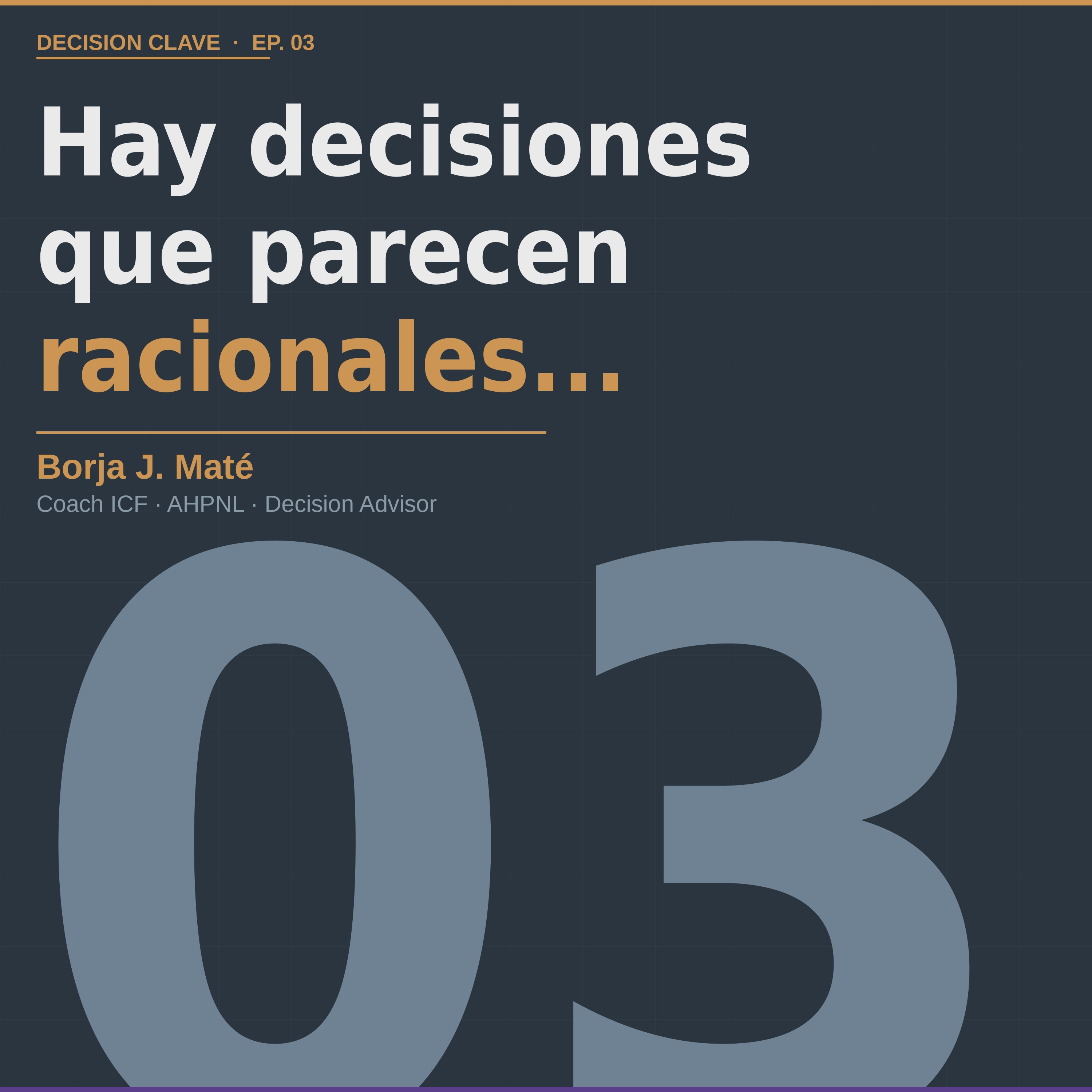 Hay decisiones que parecen racionales... y solo son evitación elegante | Decisión CLAVE | Ep. 03 episode artwork