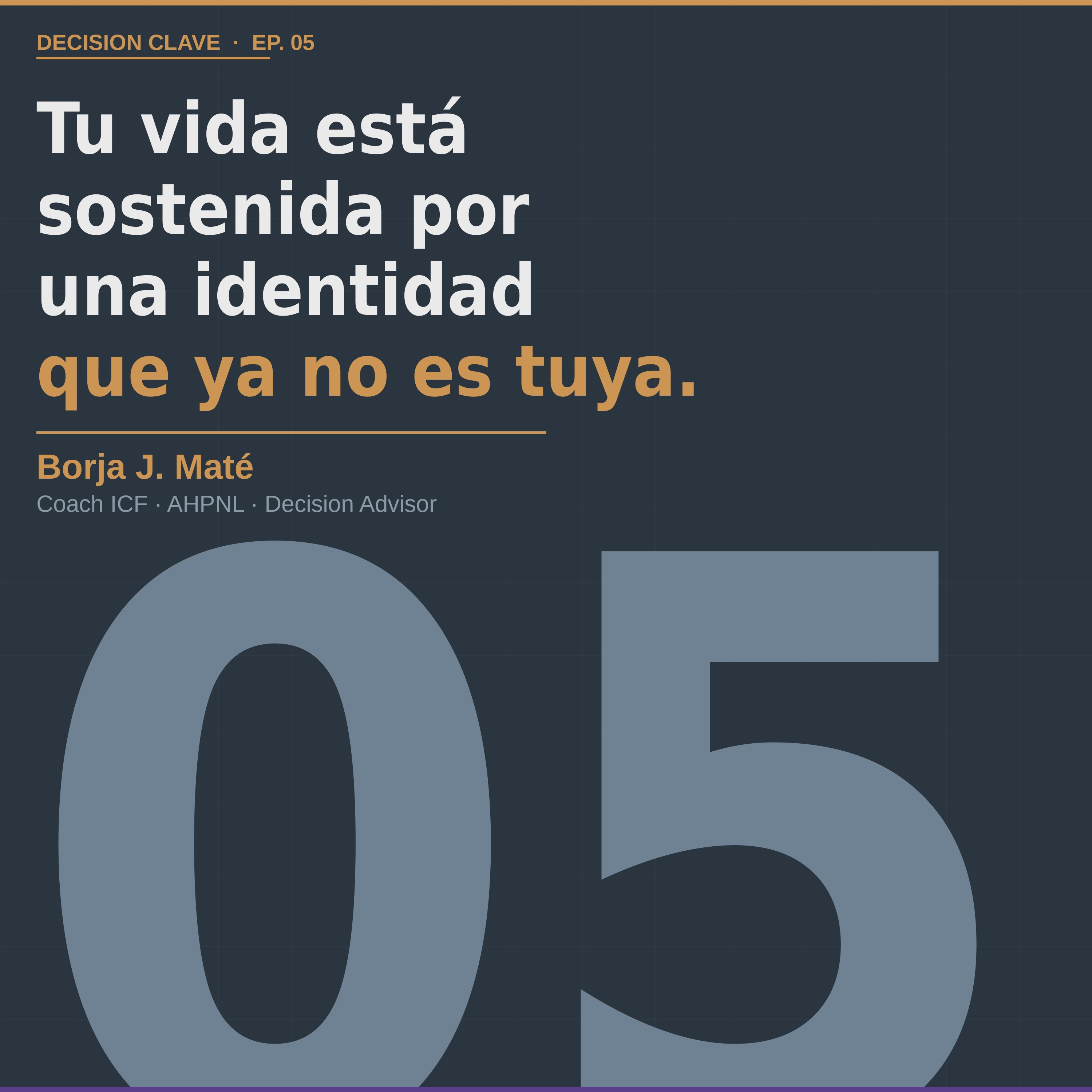 Tu vida está siendo sostenida por una identidad que ya no es tuya | Decisión CLAVE | Ep. 05 episode artwork