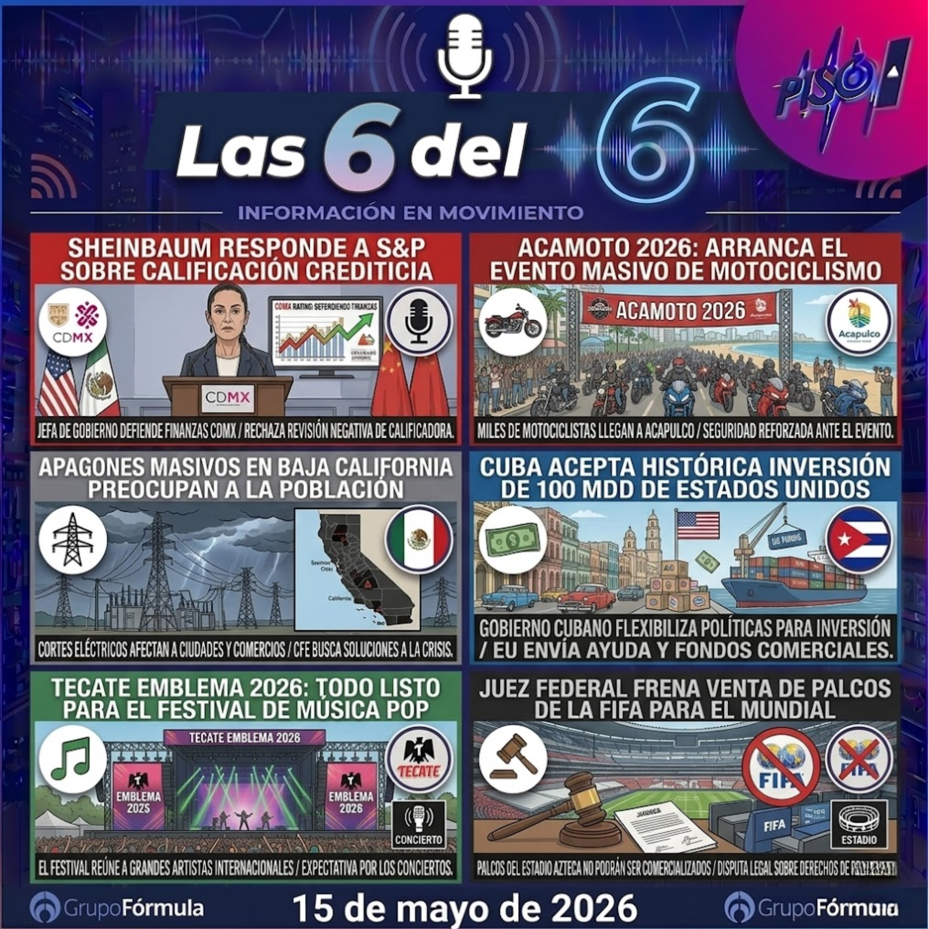 15 de mayo de 2026 | SHEINBAUM SIGUE EN MODO PELEA episode artwork