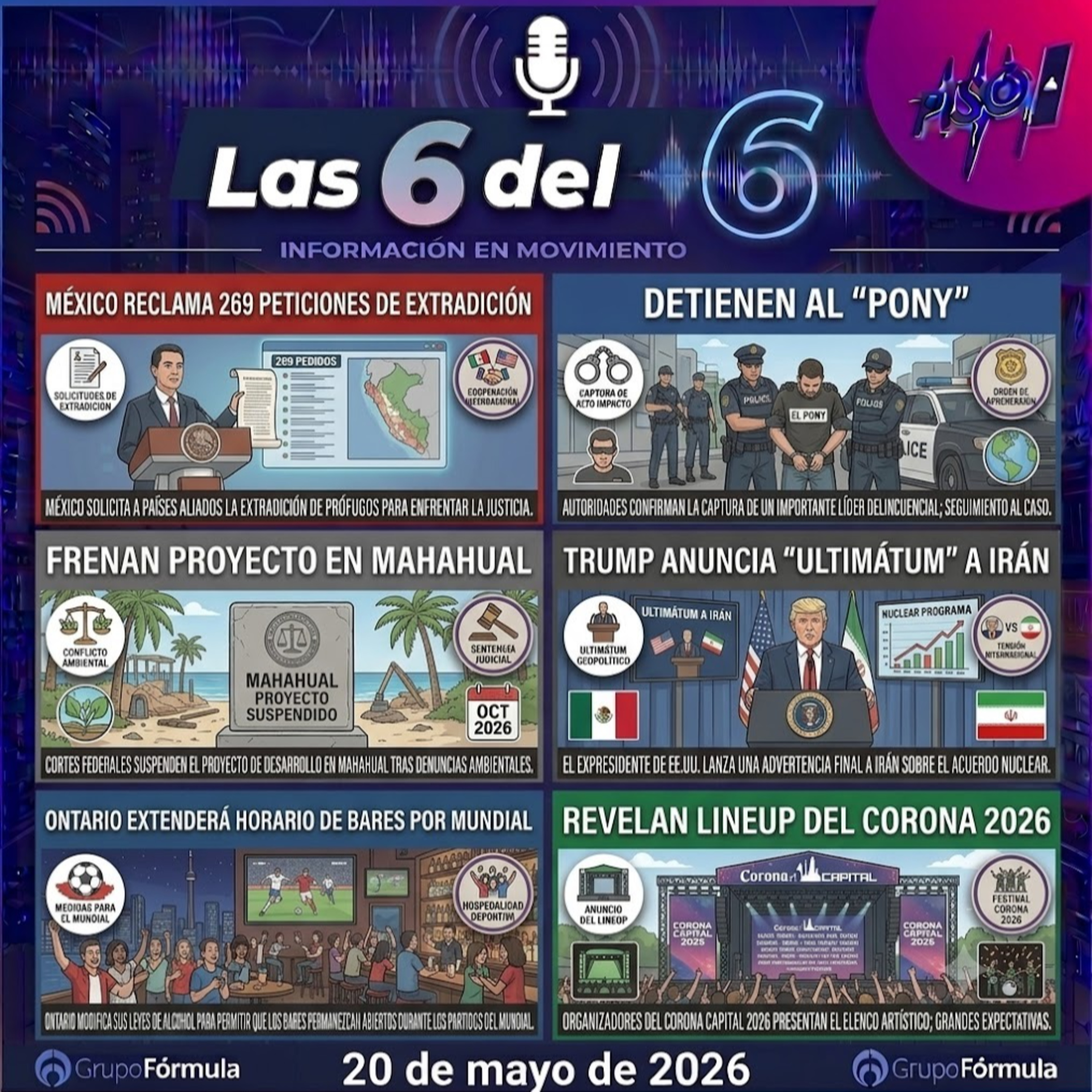 20 de mayo de 2026 | México reclama 269 peticiones de extradición episode artwork