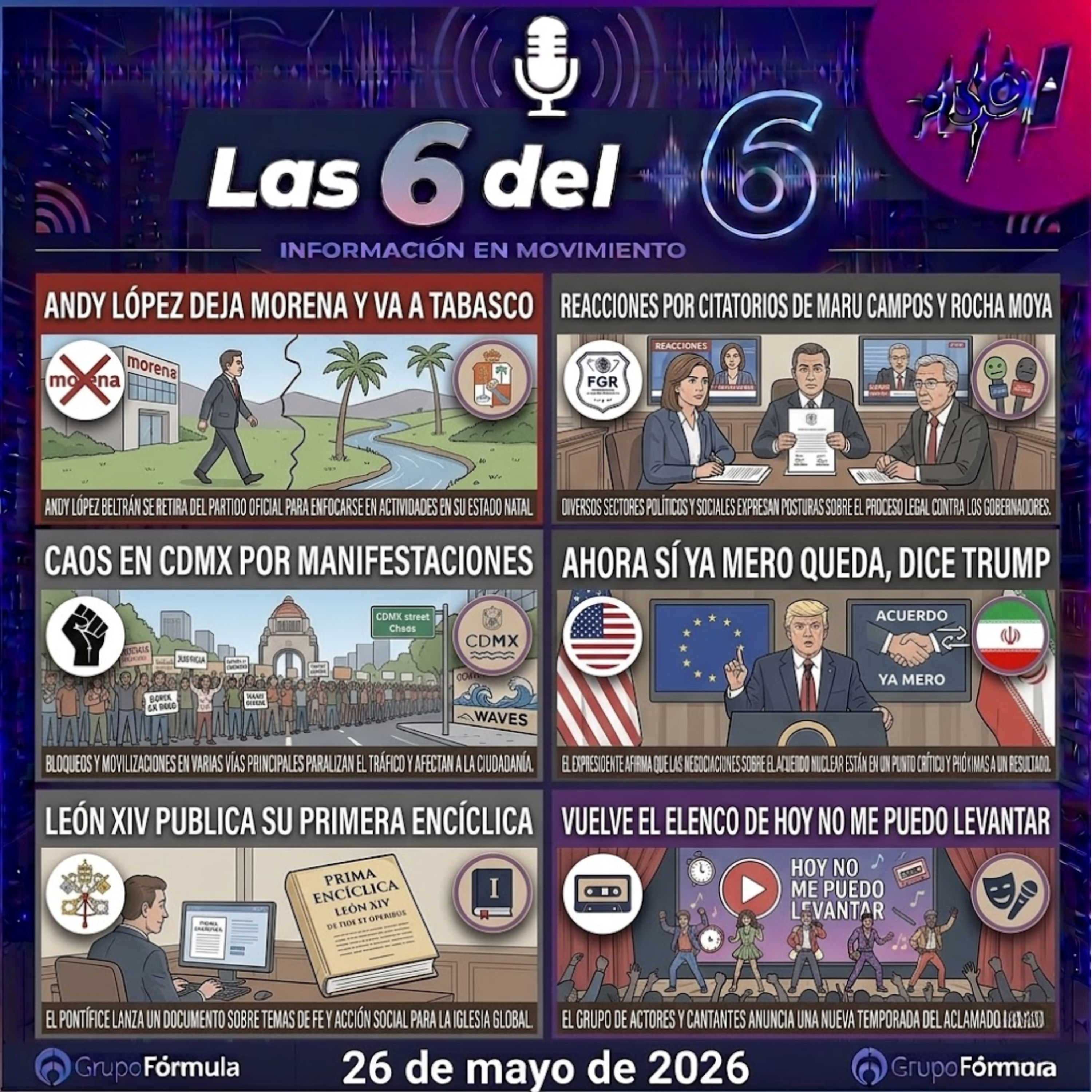 26 de mayo de 2026 | Andy López deja Morena y va a Tabasco episode artwork