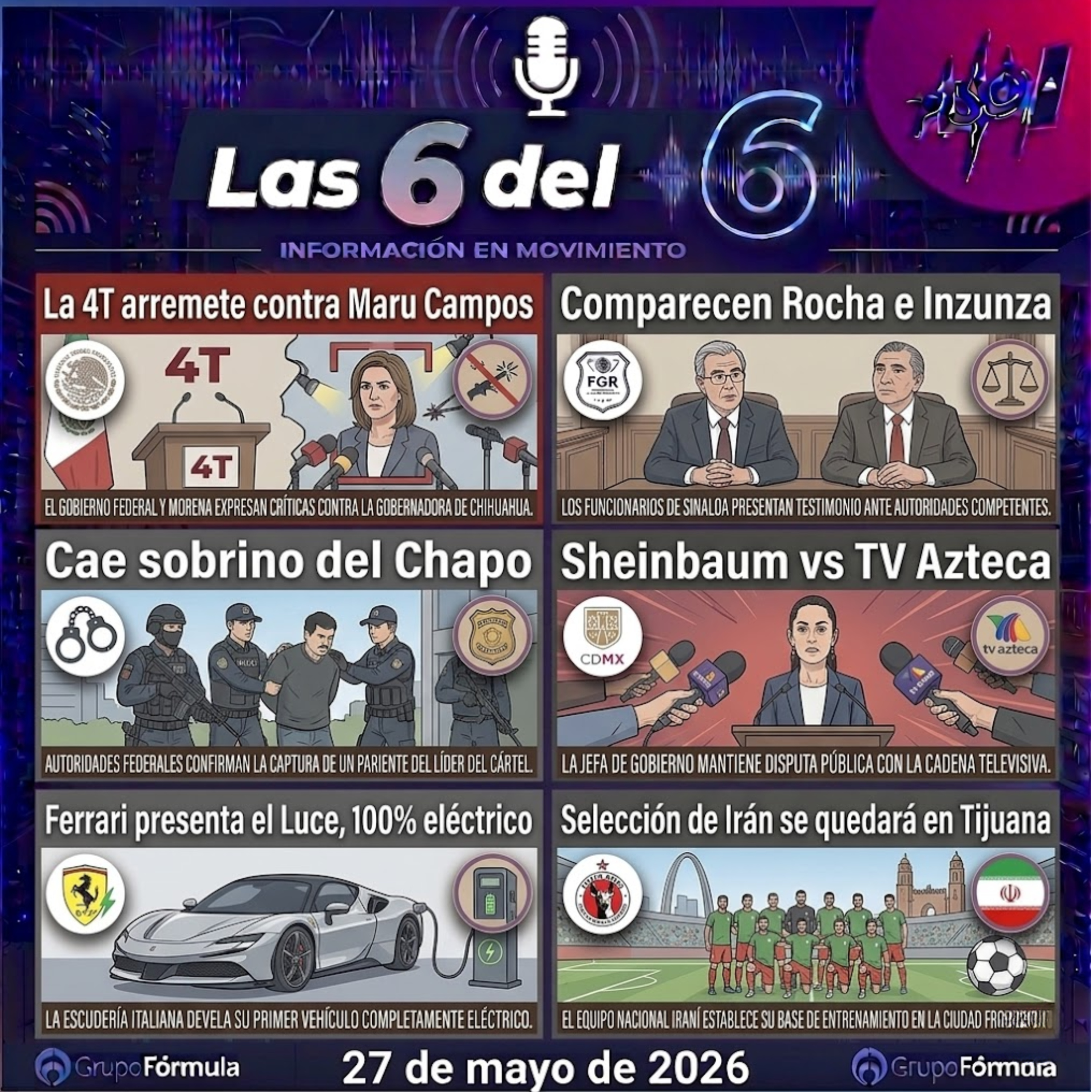 27 de mayo de 2026 | La 4T arremete contra Maru Campos episode artwork